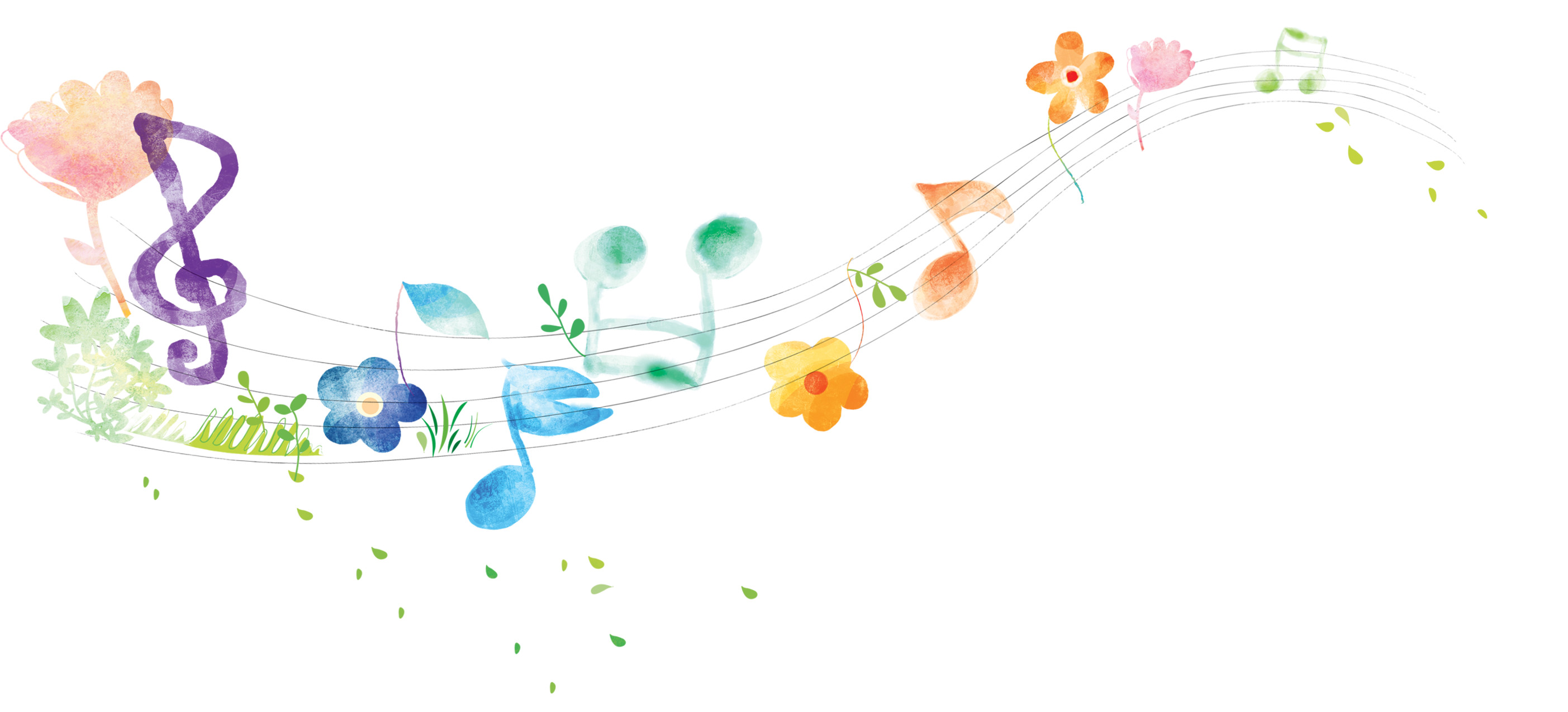 2806x1275 2806 x 1275 25 1 Â· Design google search artsy. Colorful music notes ...