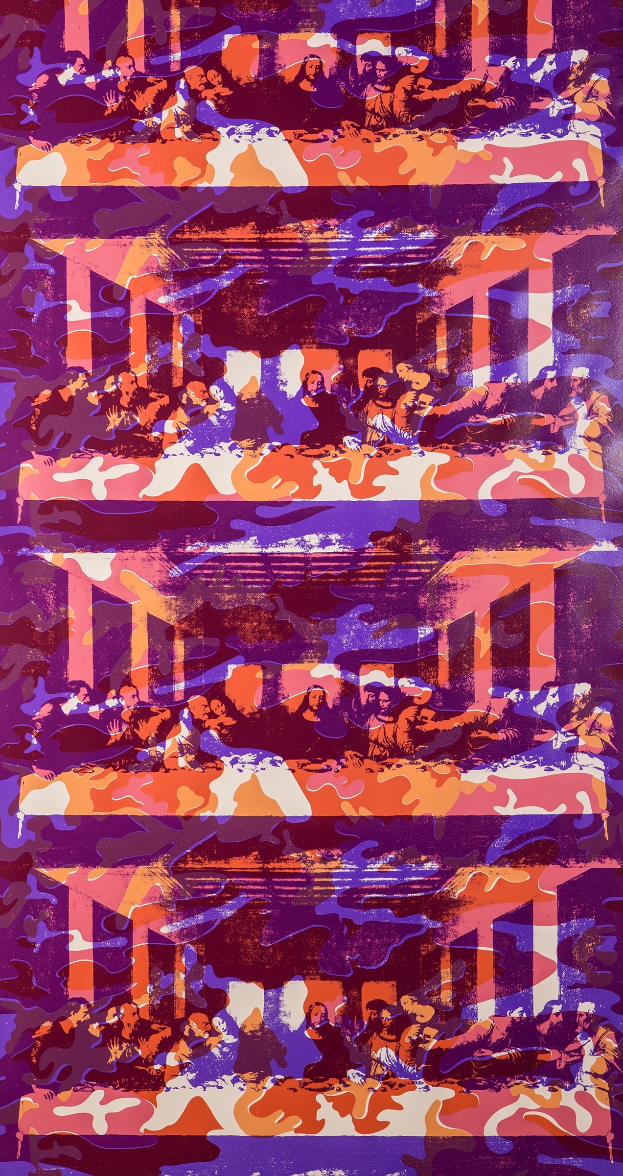 1273x2400 The Last Supper. Lenten Apricot on Blush Clay Coated Paper