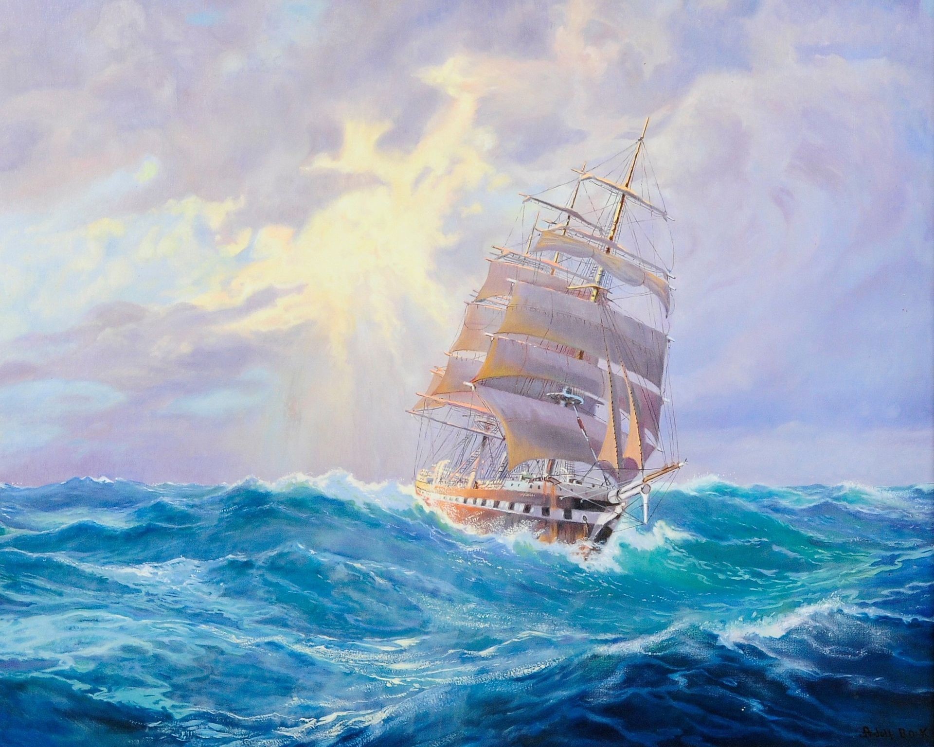 1920x1536 Pictures Ships Sailing Painting Art