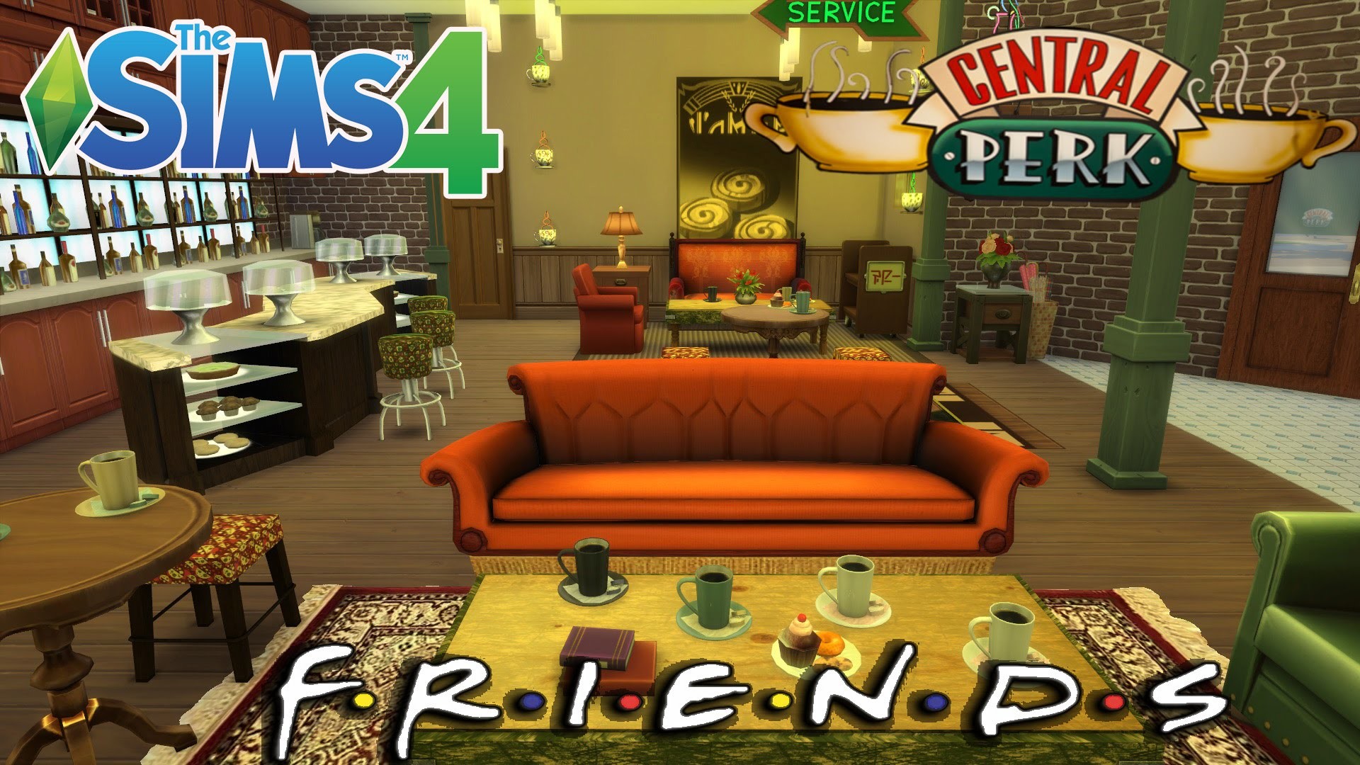 1920x1080 Les Sims 4 : Le Central Perk - FRIENDS /FR HD