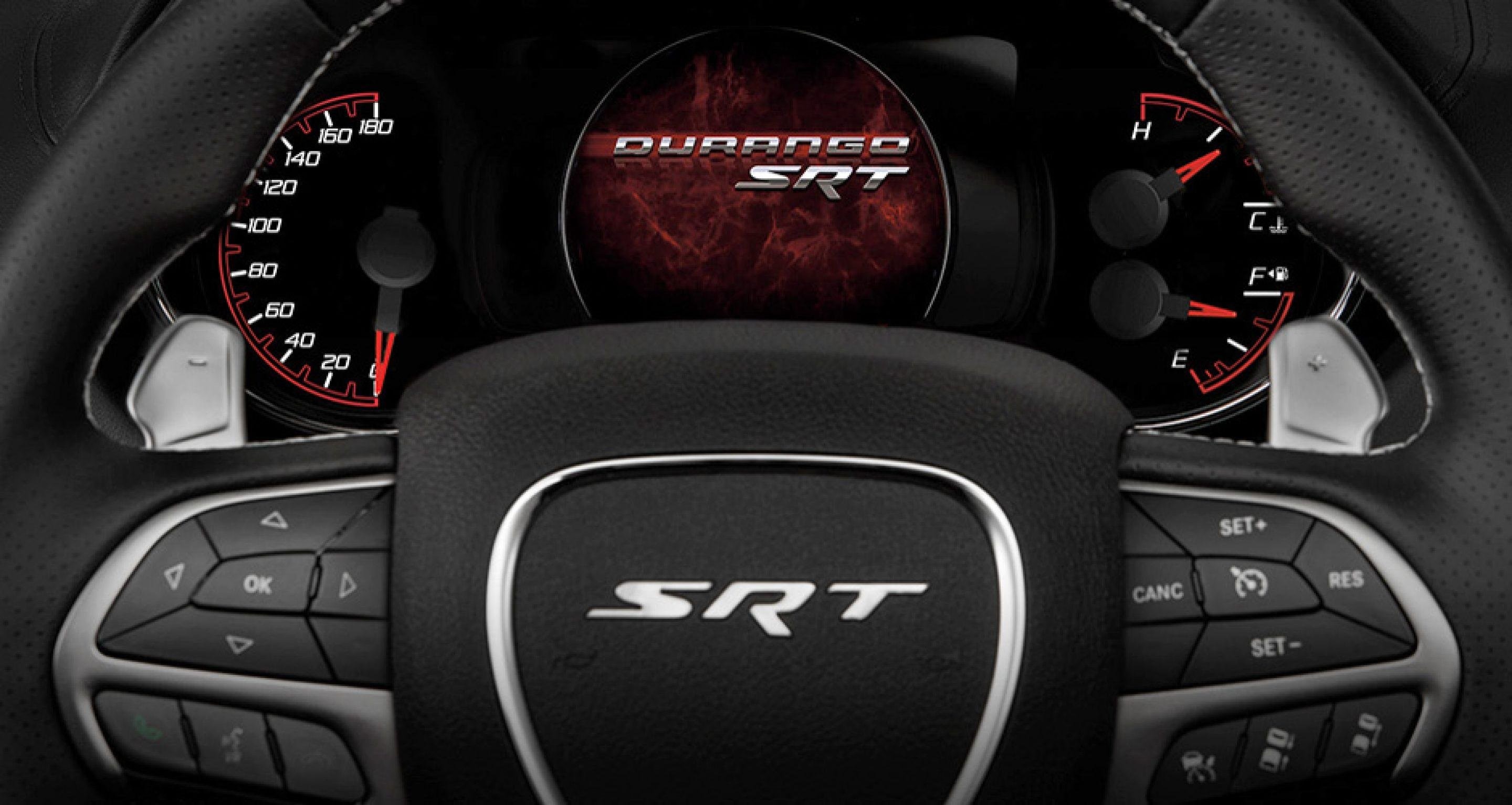2880x1534  Srt Logo Dodge Durango 2018 Steering Wheel Hd Wallpaper For  Iphone Wallpapers