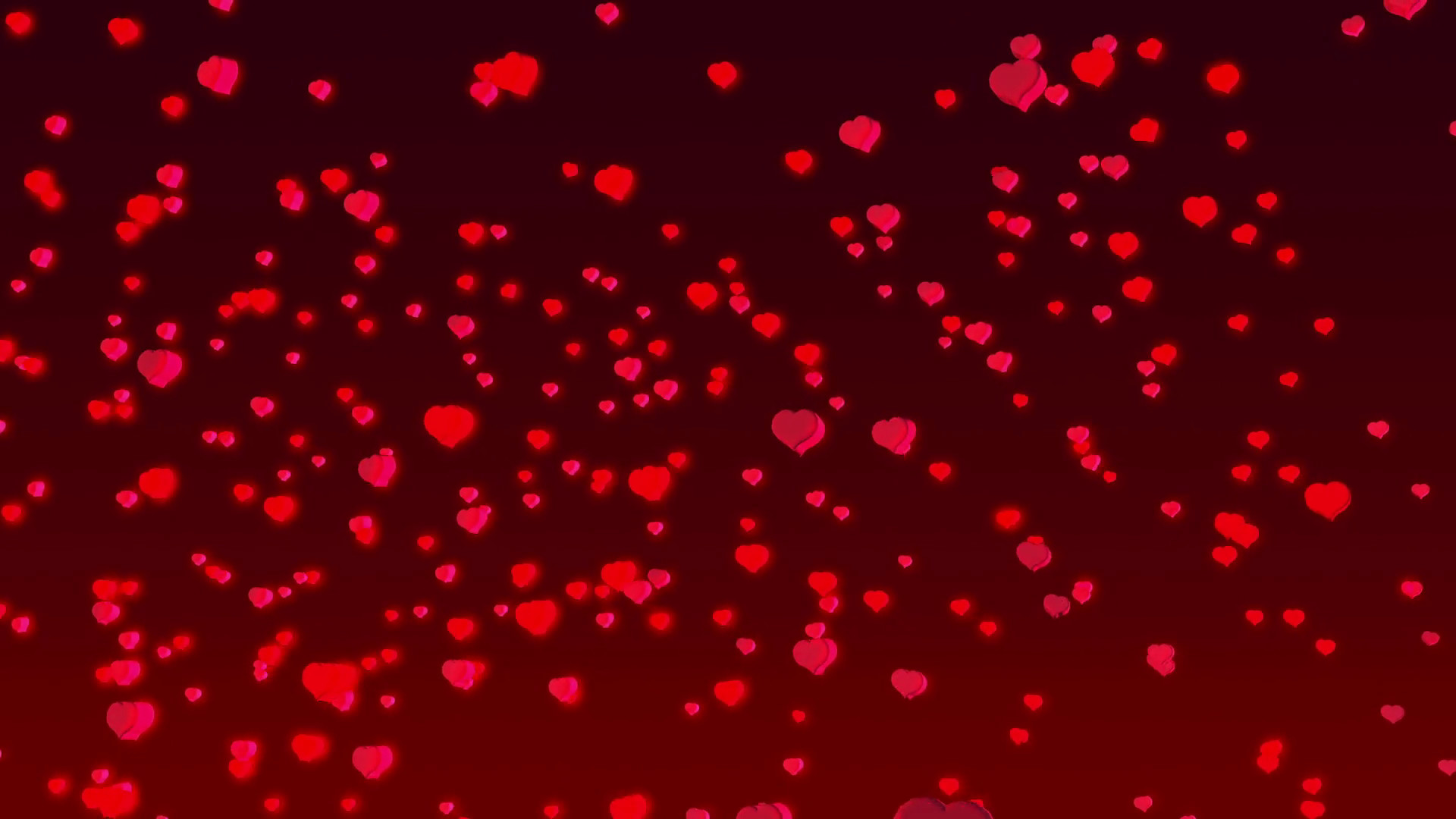 1920x1080 Red 3d hearts flying. Valentine's Day background Full HD Motion Background  - Storyblocks Video