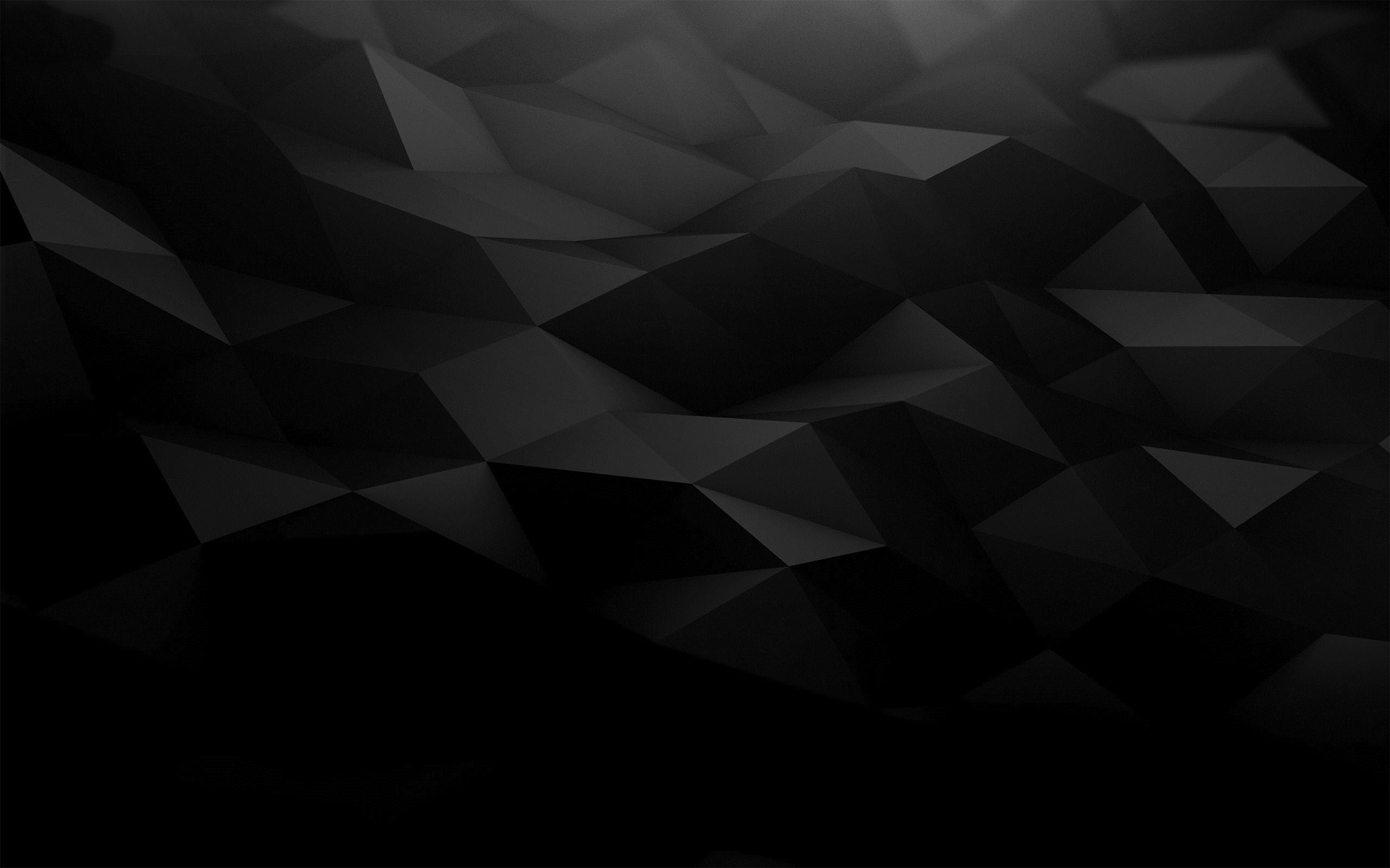 2560x1600 Black Geometric Abstract Design Wallpaper