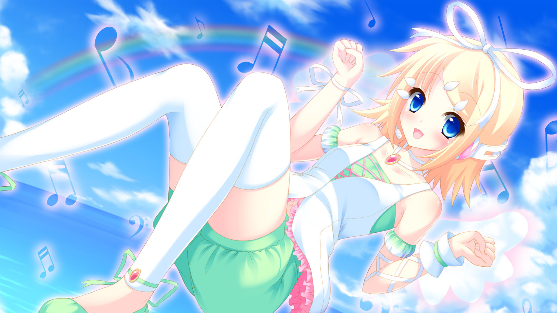 1920x1080 Tags: Anime, Pixiv Id 205356, Project DIVA 2nd, VOCALOID, Kagamine Rin