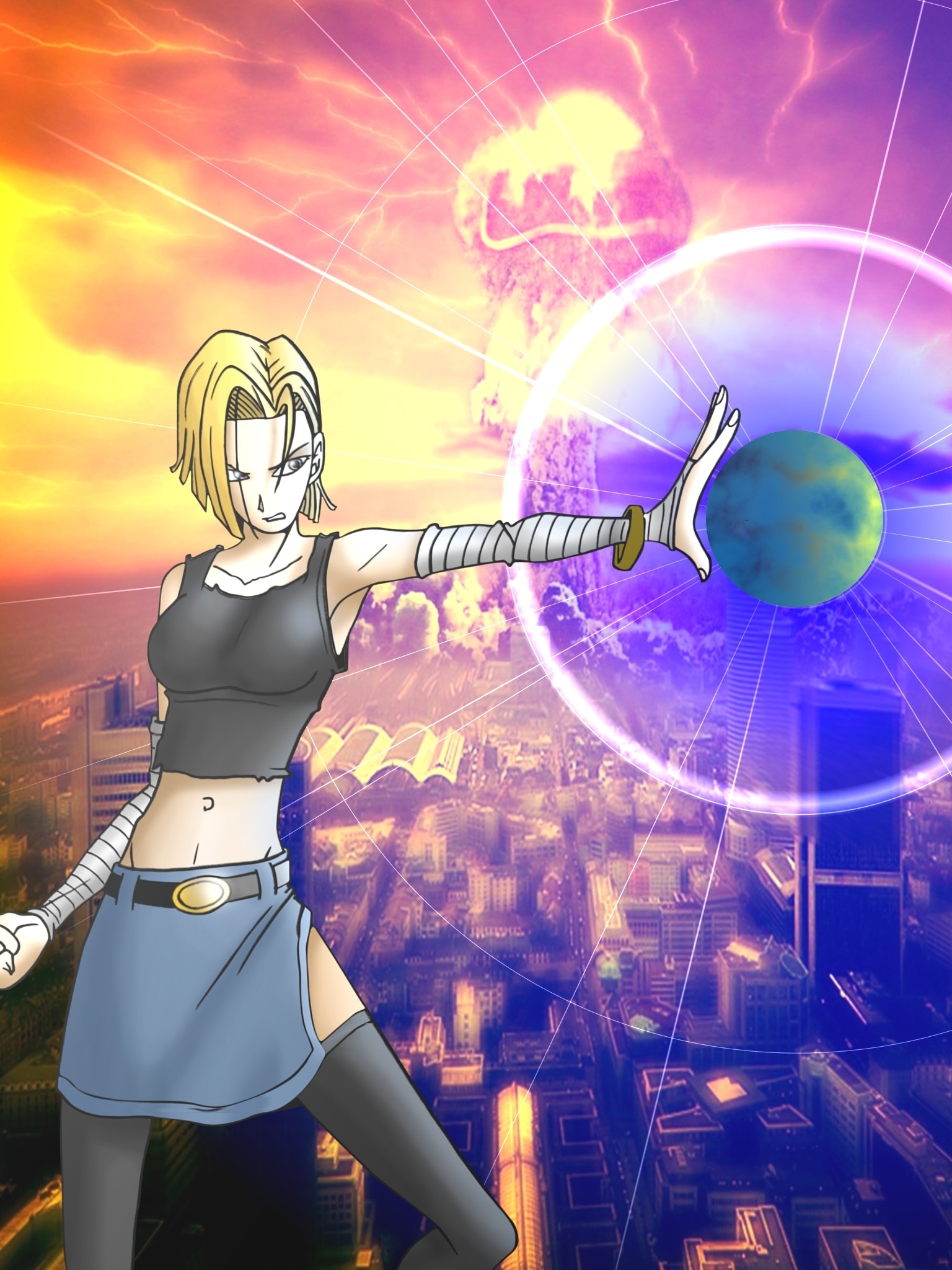 1536x2048 Android 18 by vic8760 Android 18 by vic8760