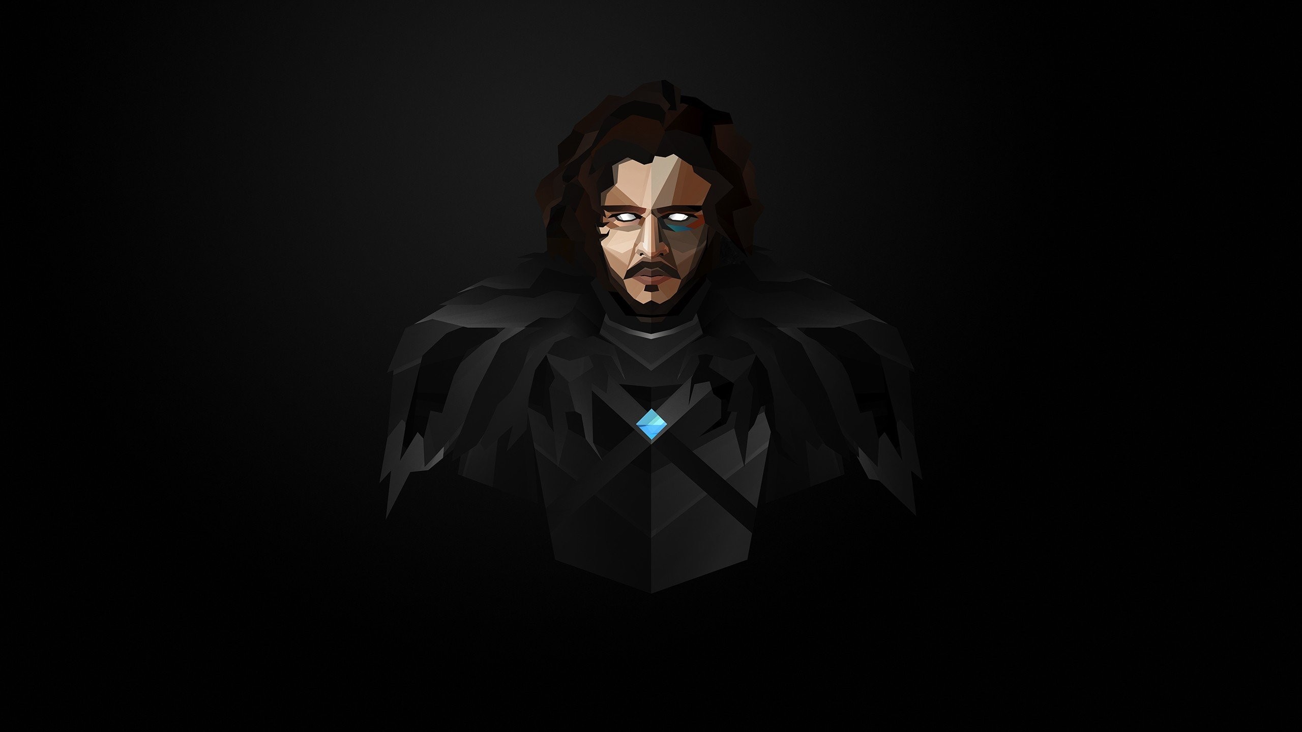 2560x1440 Jon Snow, Minimalism, Game of Thrones Wallpapers HD / Desktop and Mobile  Backgrounds