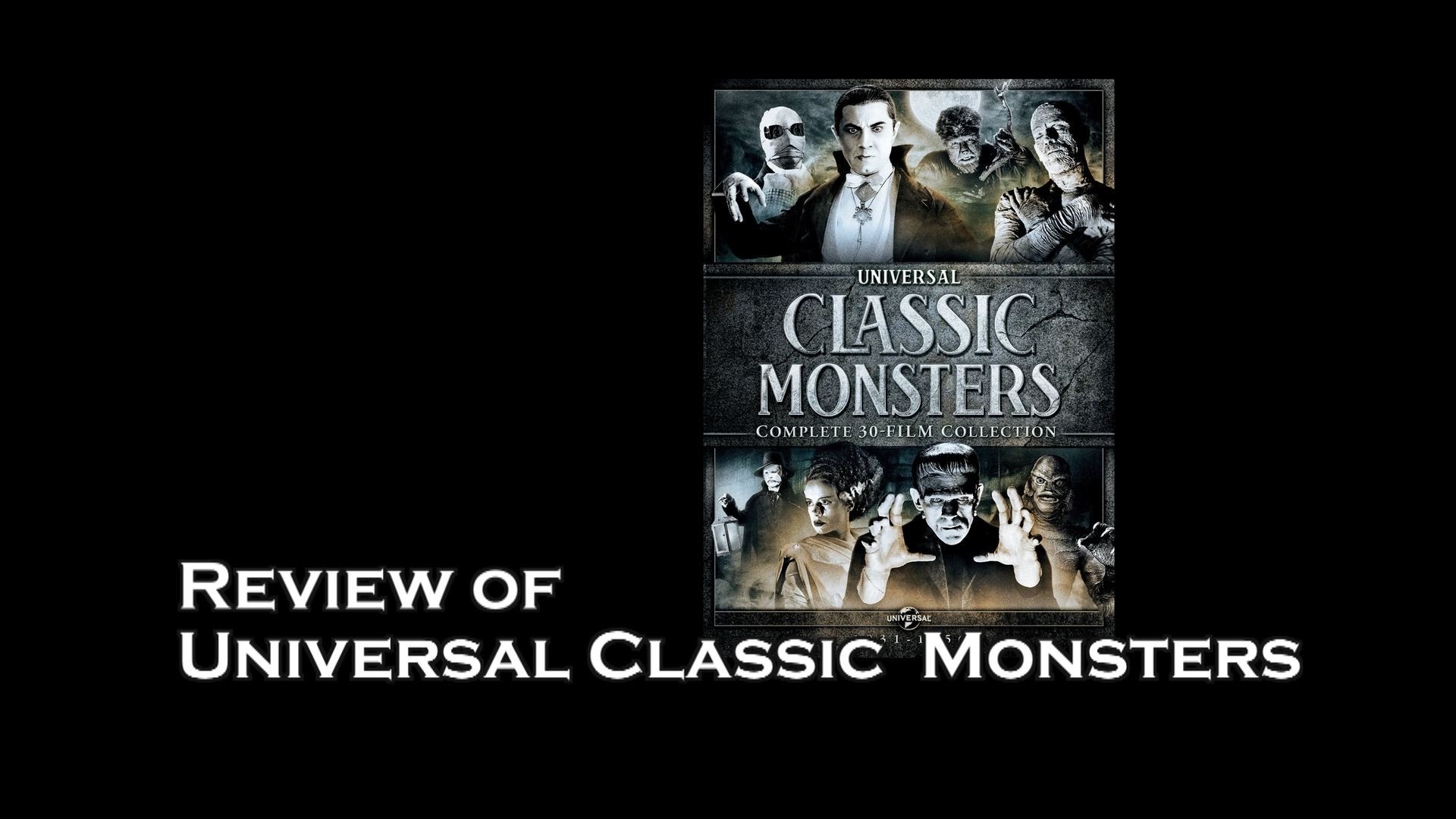 1920x1080 DVD Movie Box Set Review : Universal Classic Monster Horror Movies - YouTube