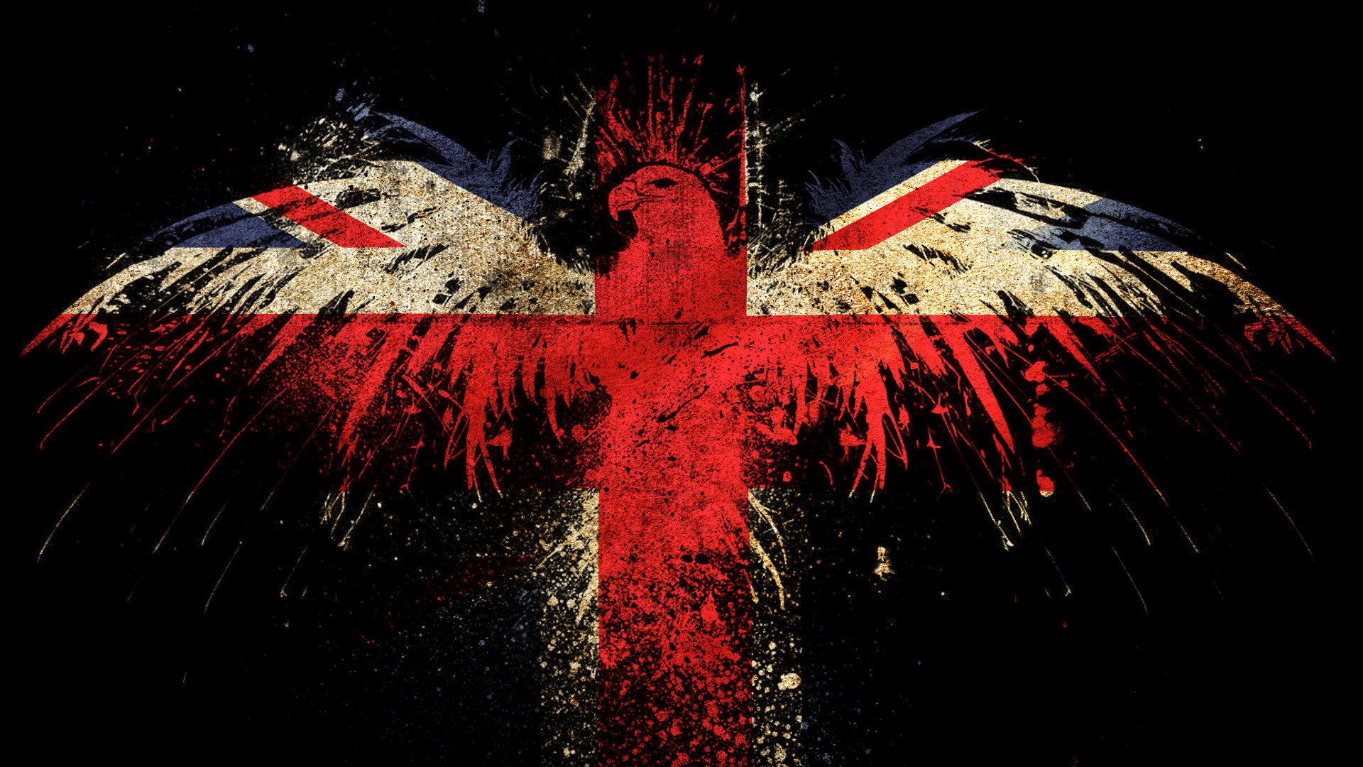 1920x1080 Hawk on the English Flag Facebook Cover | Unsocial Networking | Pinterest