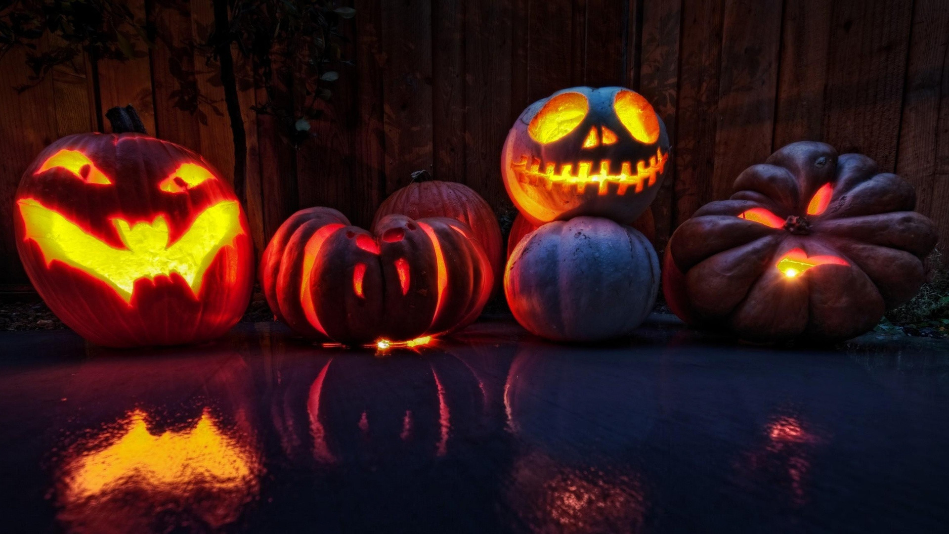 1920x1080  wallpaper Pumpkin, carving, calabaza, halloween, jack o lantern