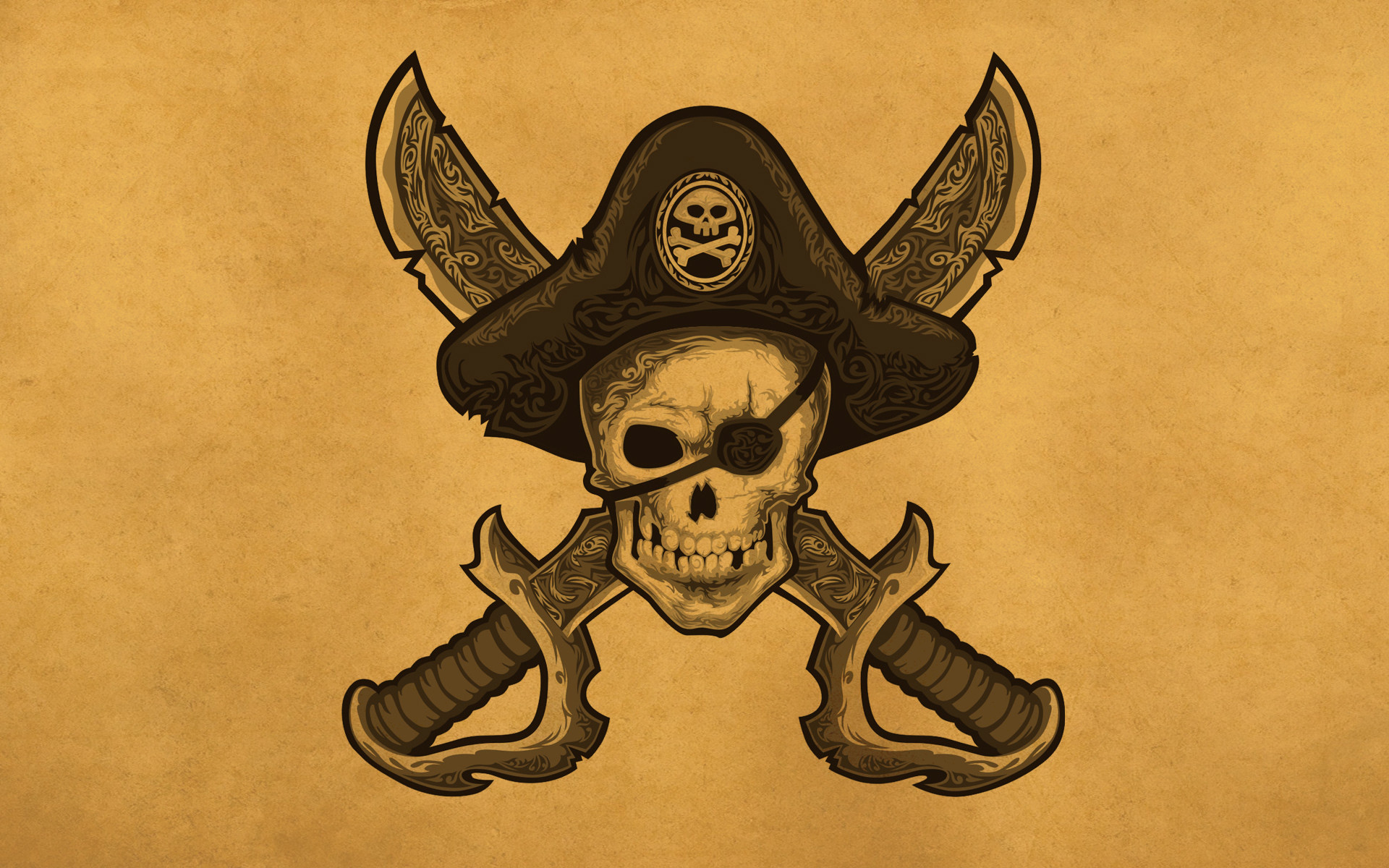1920x1200 Skulls Pirates Hat Fantasy Skull Pirate wallpaper |  | 112929 .