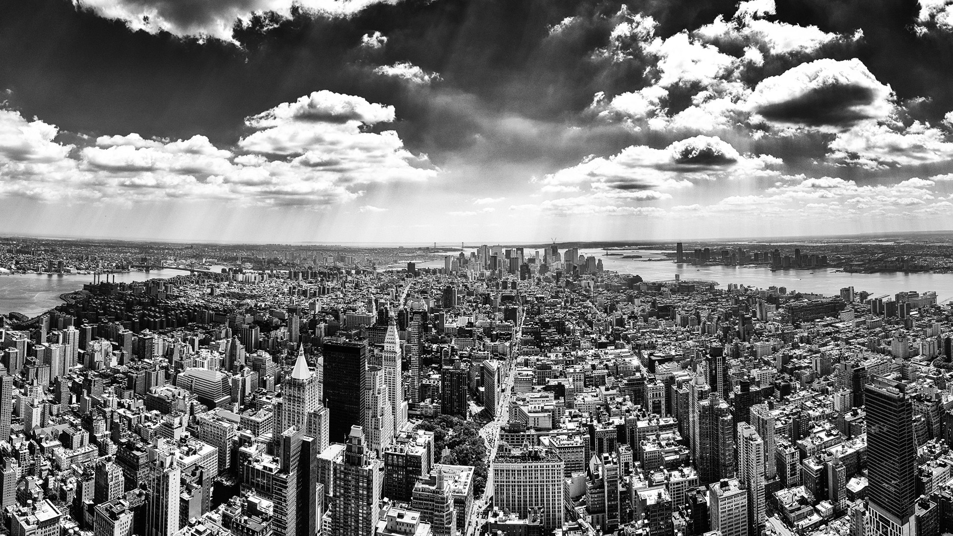 1920x1080 ... new york, top view, overview