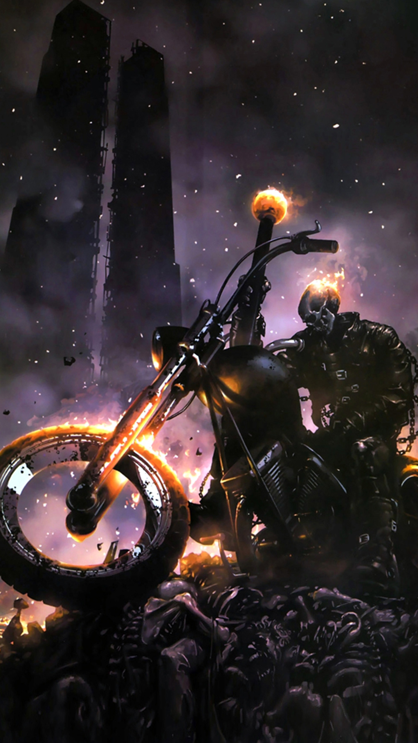 1440x2560 Ghost Rider LG G3 Wallpapers