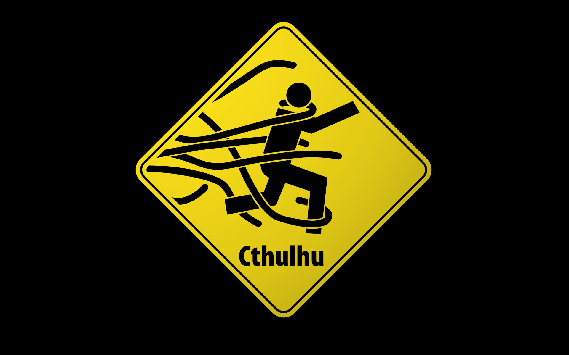 1920x1200 Cthulhu Funny Signs Wrong