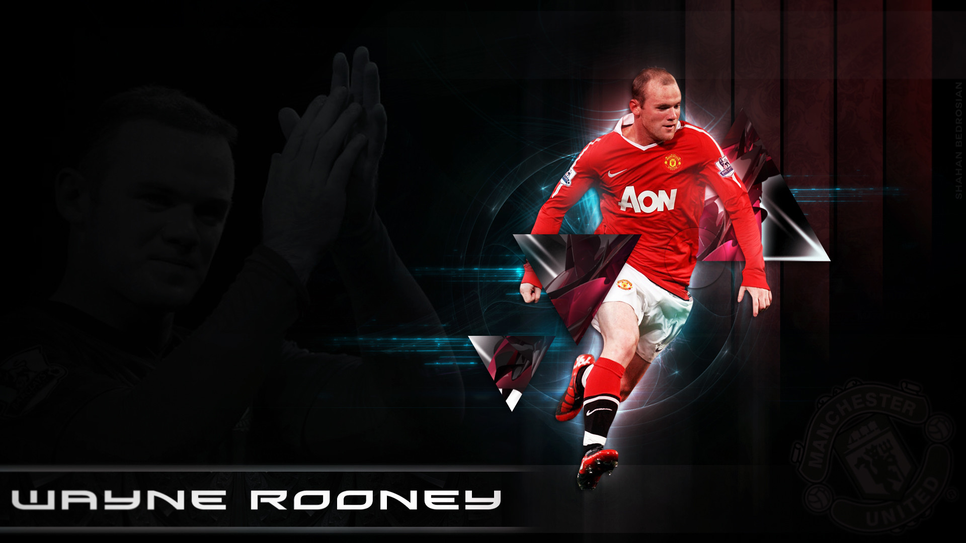 1920x1080 HD Legend Background of Wayne Rooney