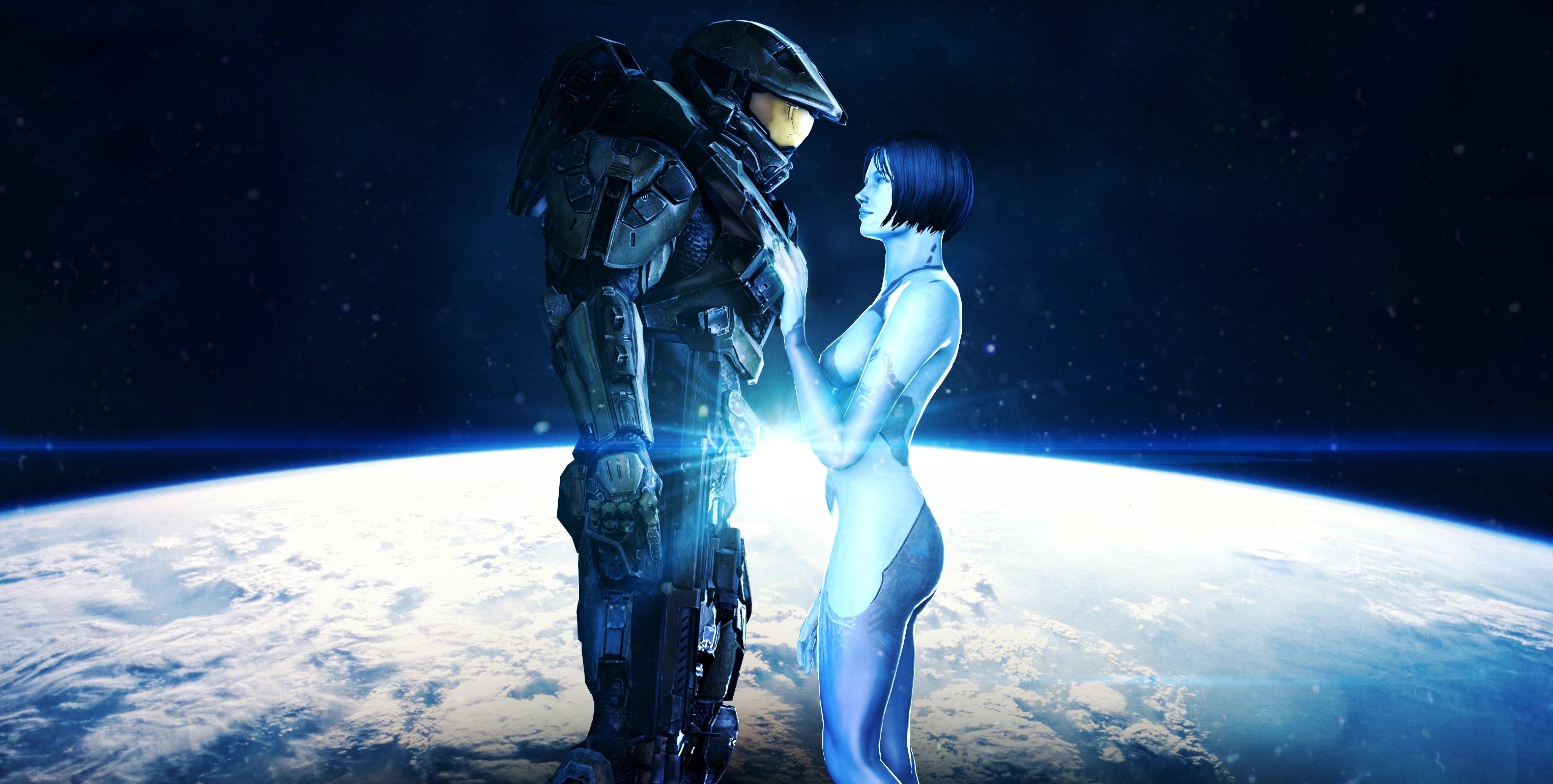 3052x1541 Photo Collection Halo 4 Master Chief And Cortana Wallpapers
