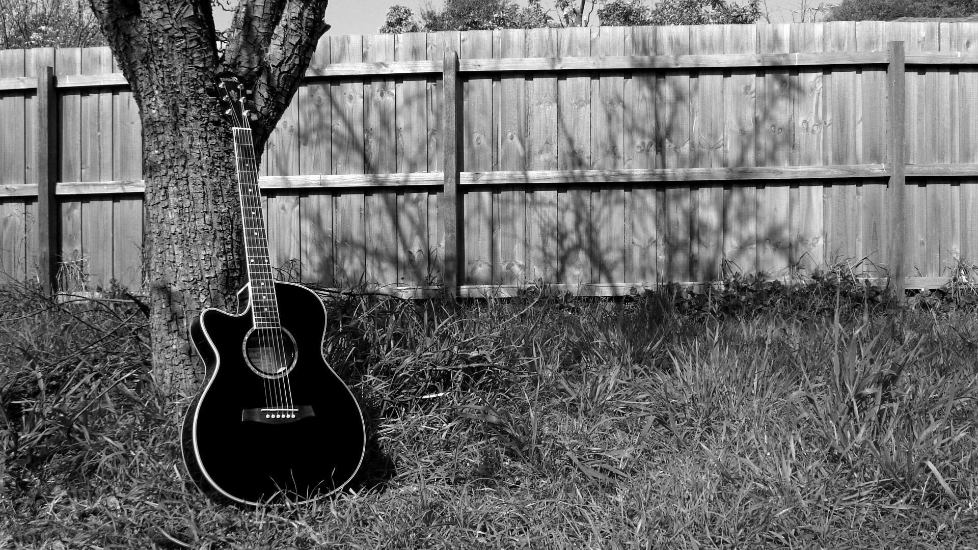 1920x1080 Blue And Black Acoustic Guitar 35 Background Wallpaper