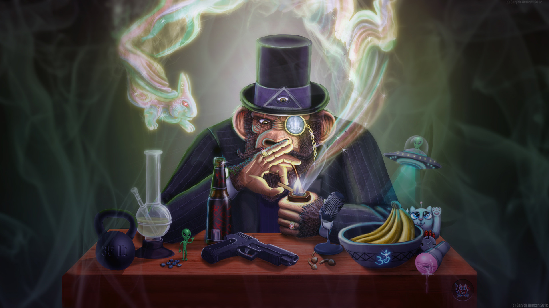 1920x1080 monocle, handgun, cartoons, view, hd free background images, , beer,  monkey, psychedelic,the, wtf, pipe, experience, windows desktop images,blue,  joe, ufo, ...