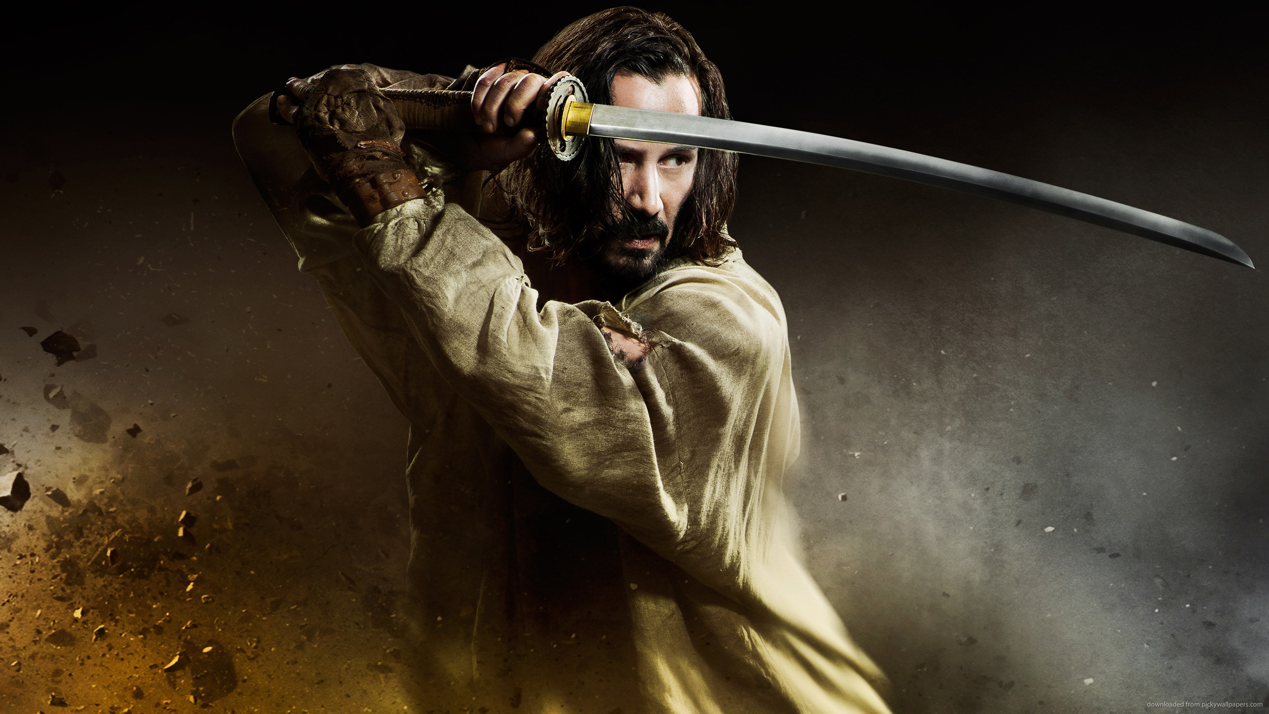 2560x1440 Keanu Reeves In 47 Ronin Holding Katana for 