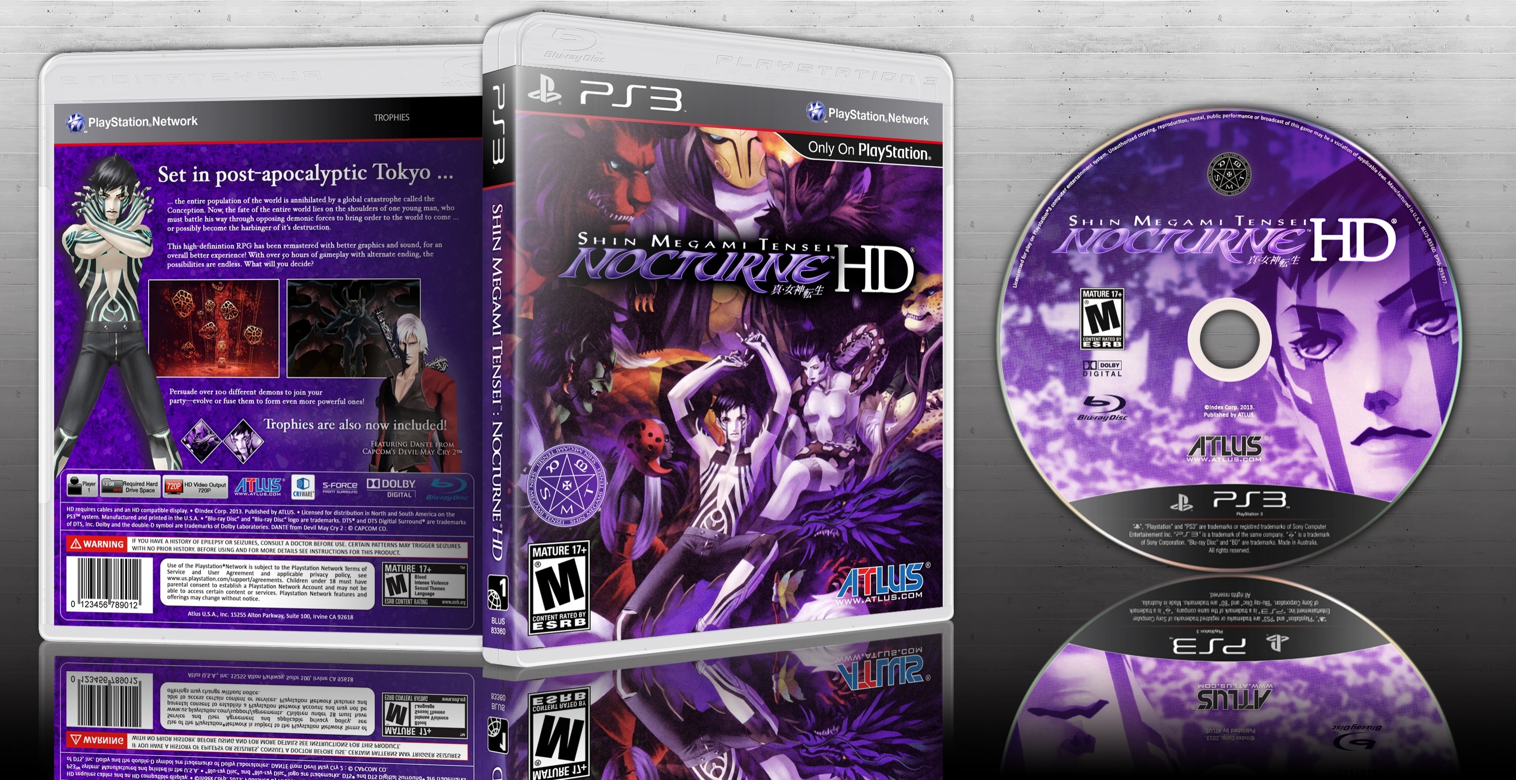 3060x1576 Shin Megami Tensei Nocturne PlayStation 3 Box Art Cover by lucidhalos  