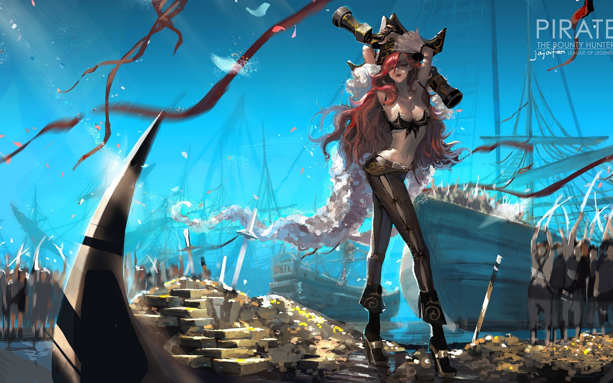 2560x1600 Miss Fortune, Anime Style, League Of Legends, Pirate