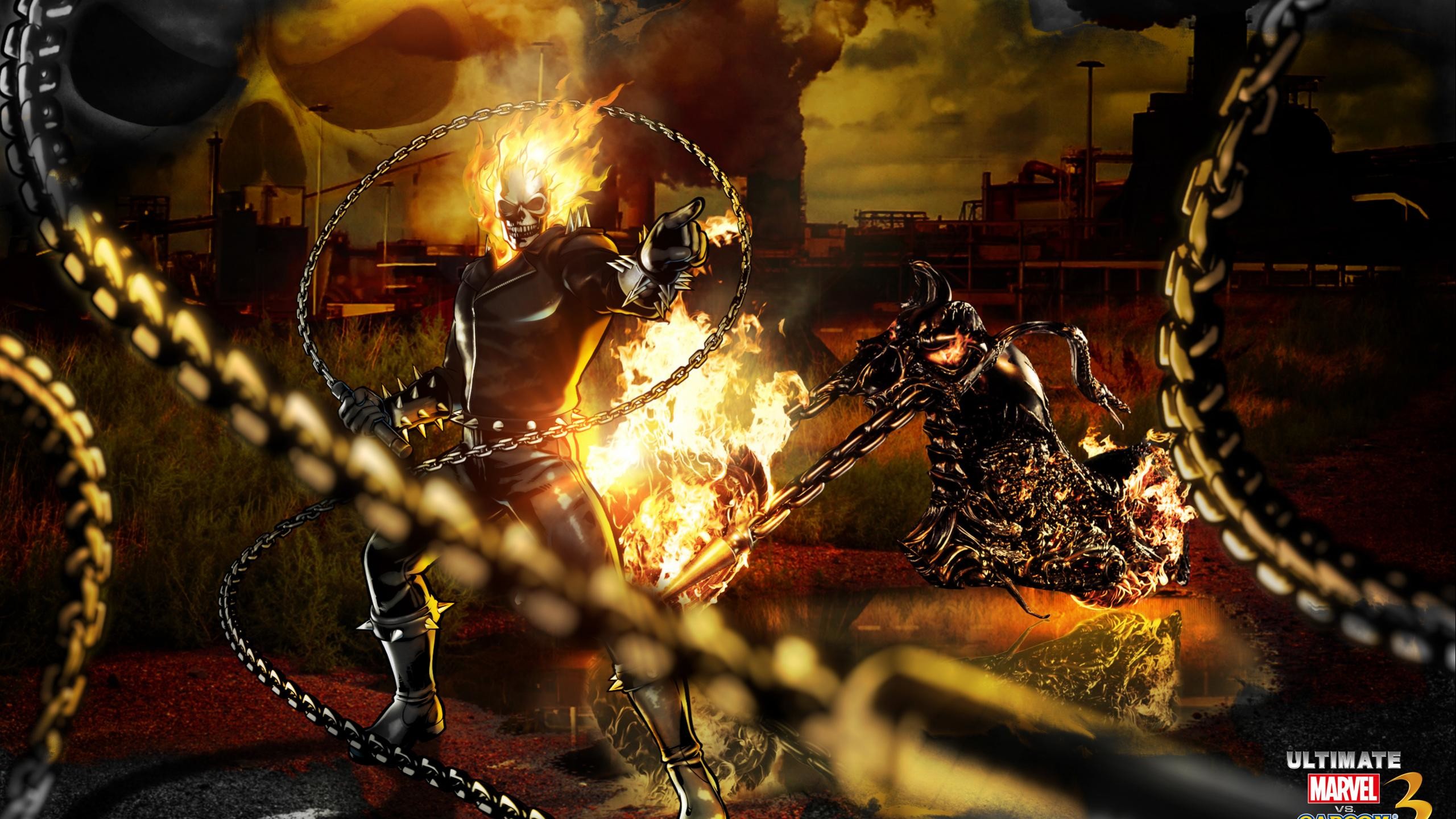 2560x1440 Ghost Rider Marvel Vs Capcom Wallpaper size available for downloads