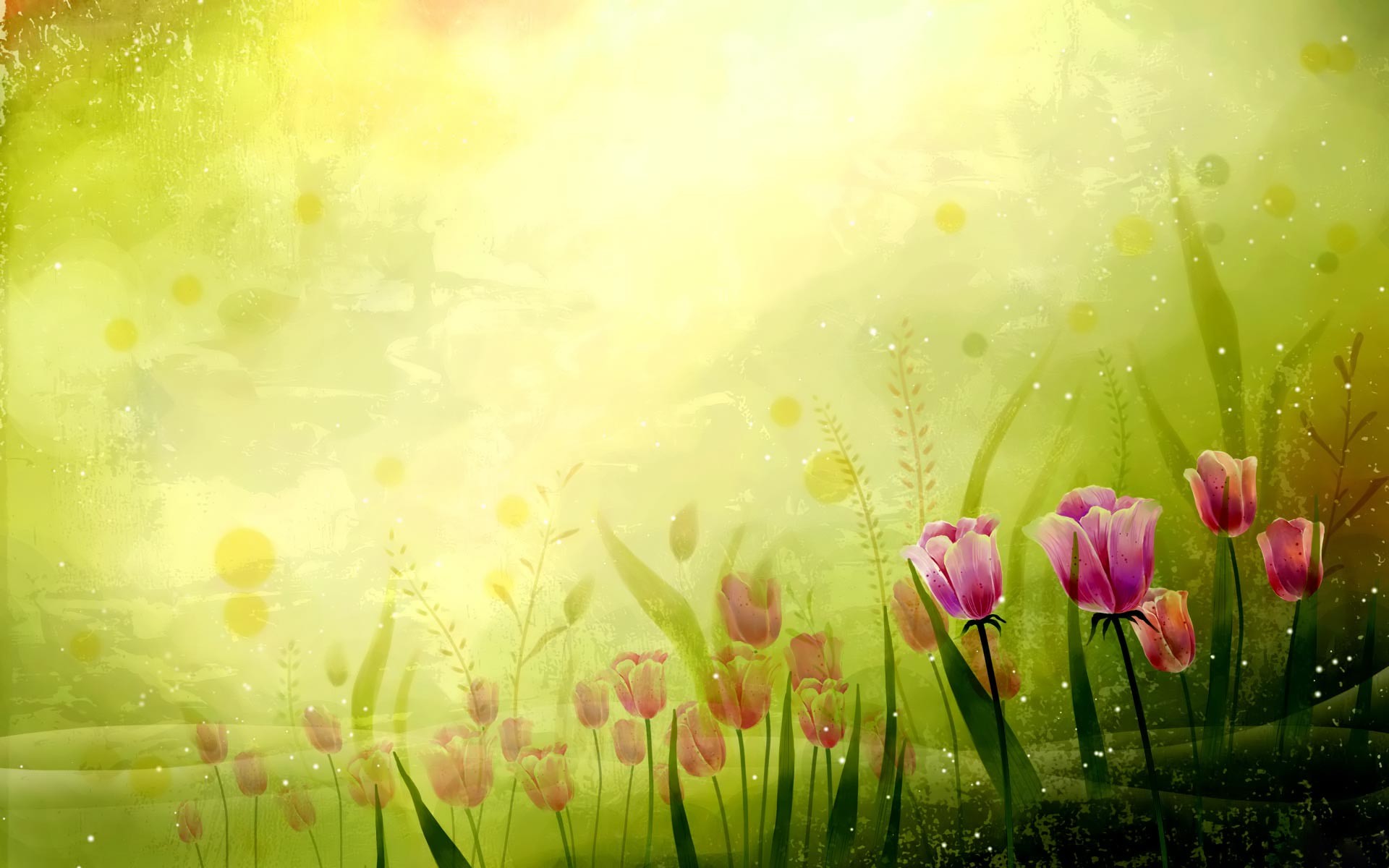 1920x1200 Abstract Illustration Of A Spring Background