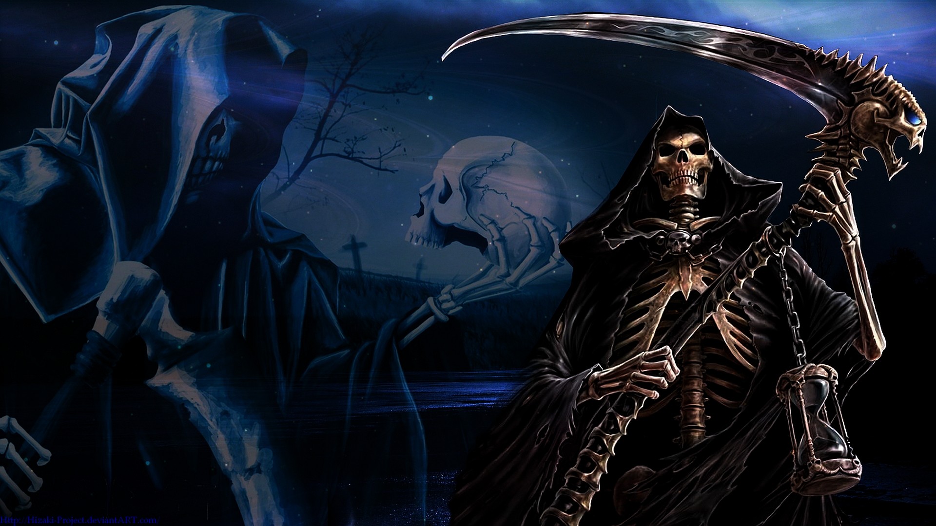 1920x1080 Dark - Grim Reaper Wallpaper