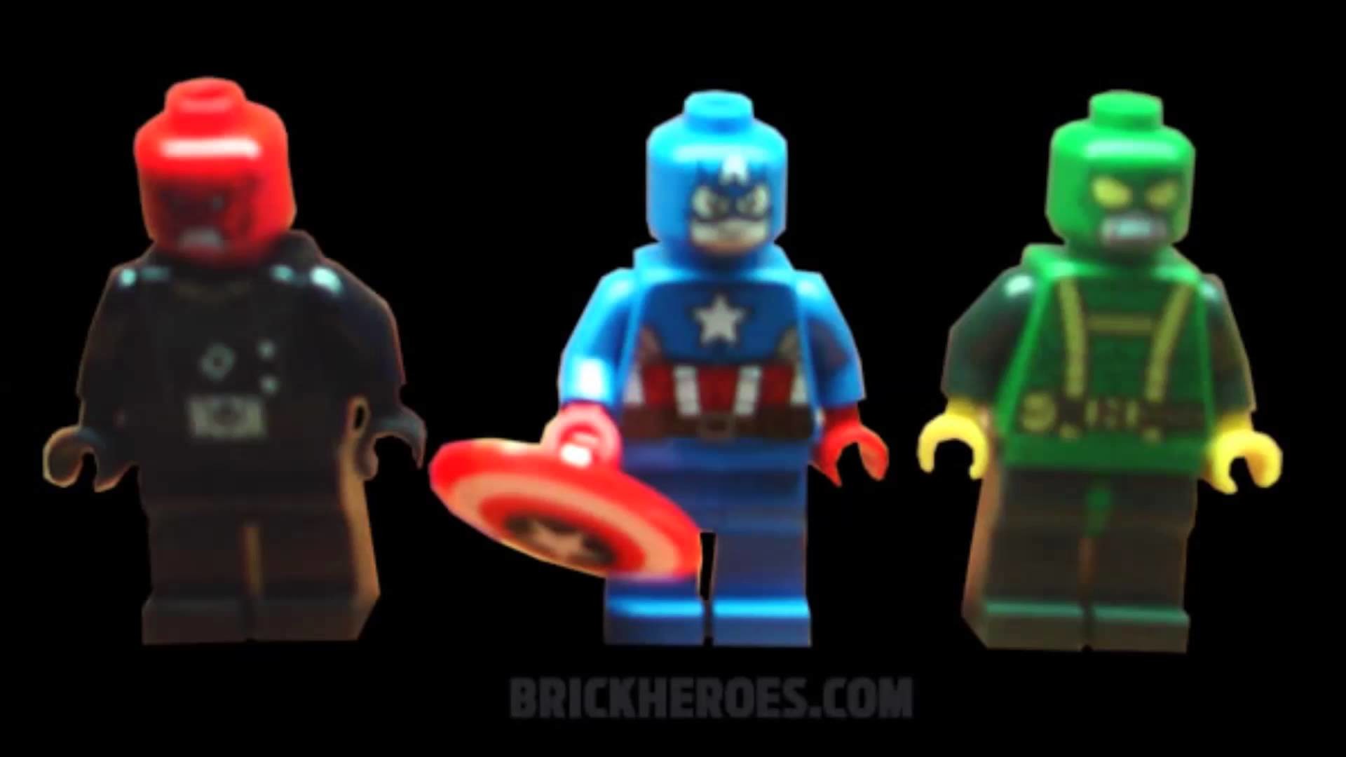 1920x1080 LEGO Marvel 2014 Captain America, Red Skull, and HYDRA figures! + LEGO The  Simpsons Lisa and Marge!