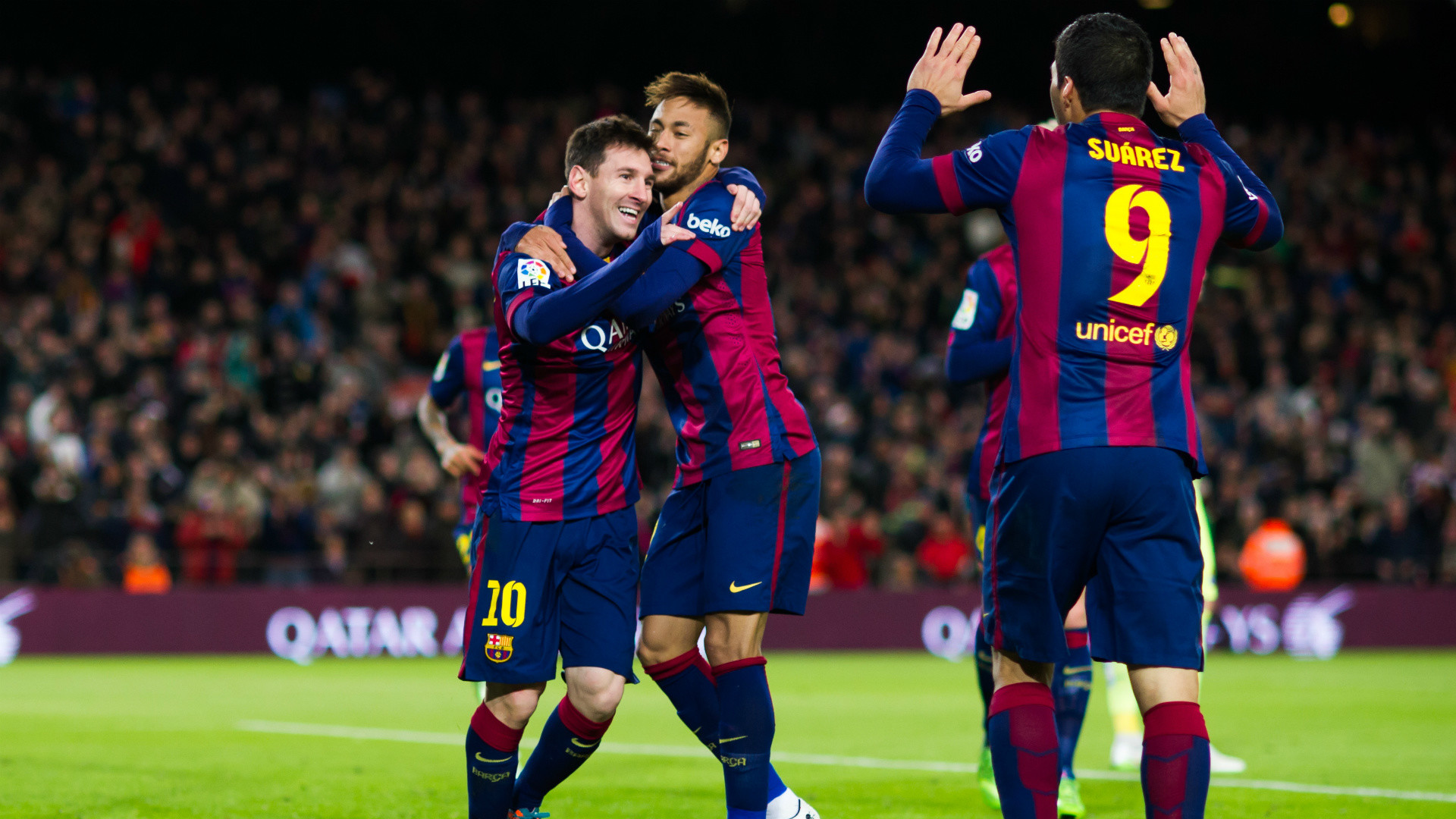 1920x1080 Luis Suarez and Neymar have helped Messi reach his best, says Diego Simeone
