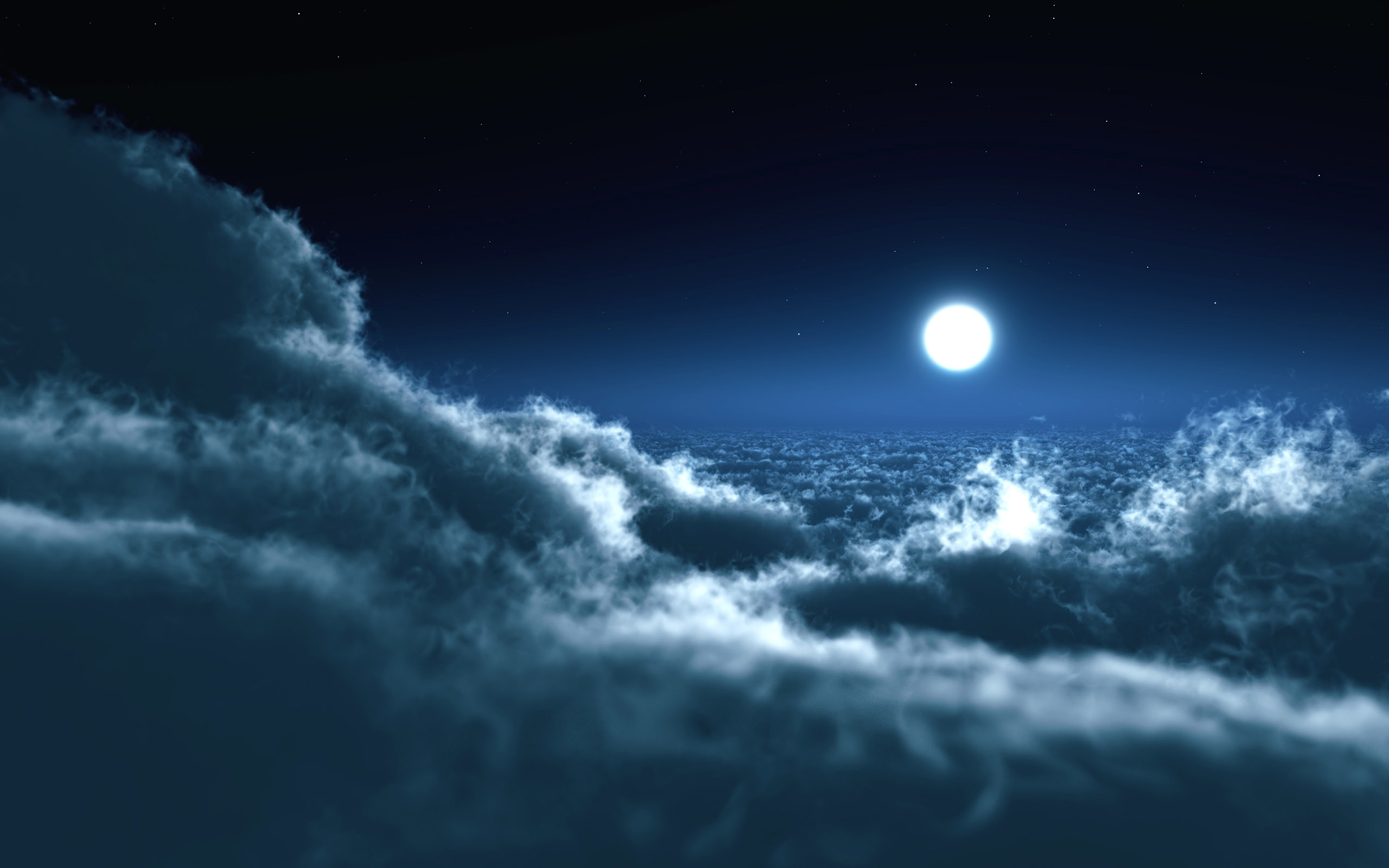 2560x1600 Night Sky Clouds