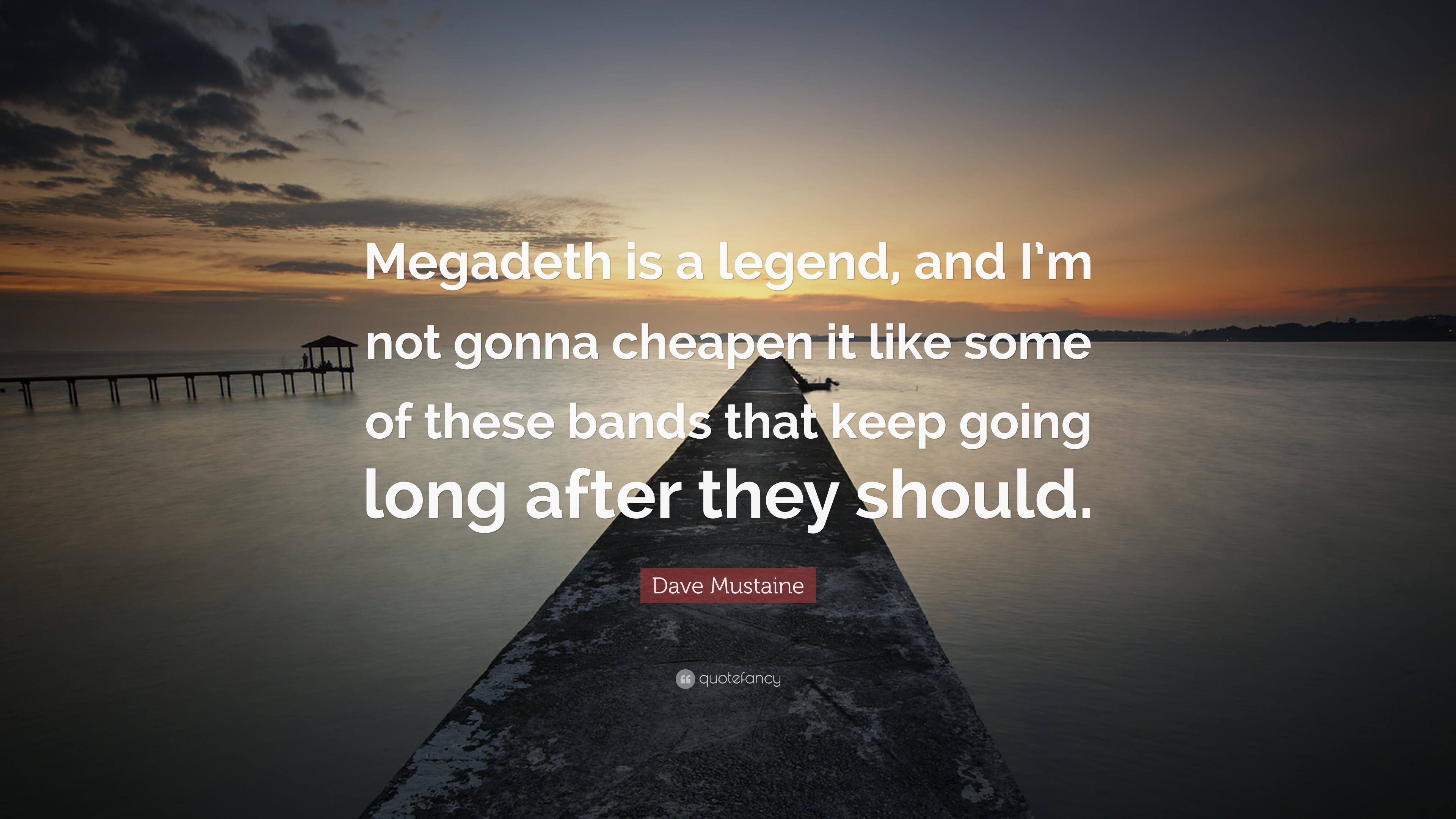 3840x2160 Dave Mustaine Quote: “Megadeth is a legend, and I'm not gonna
