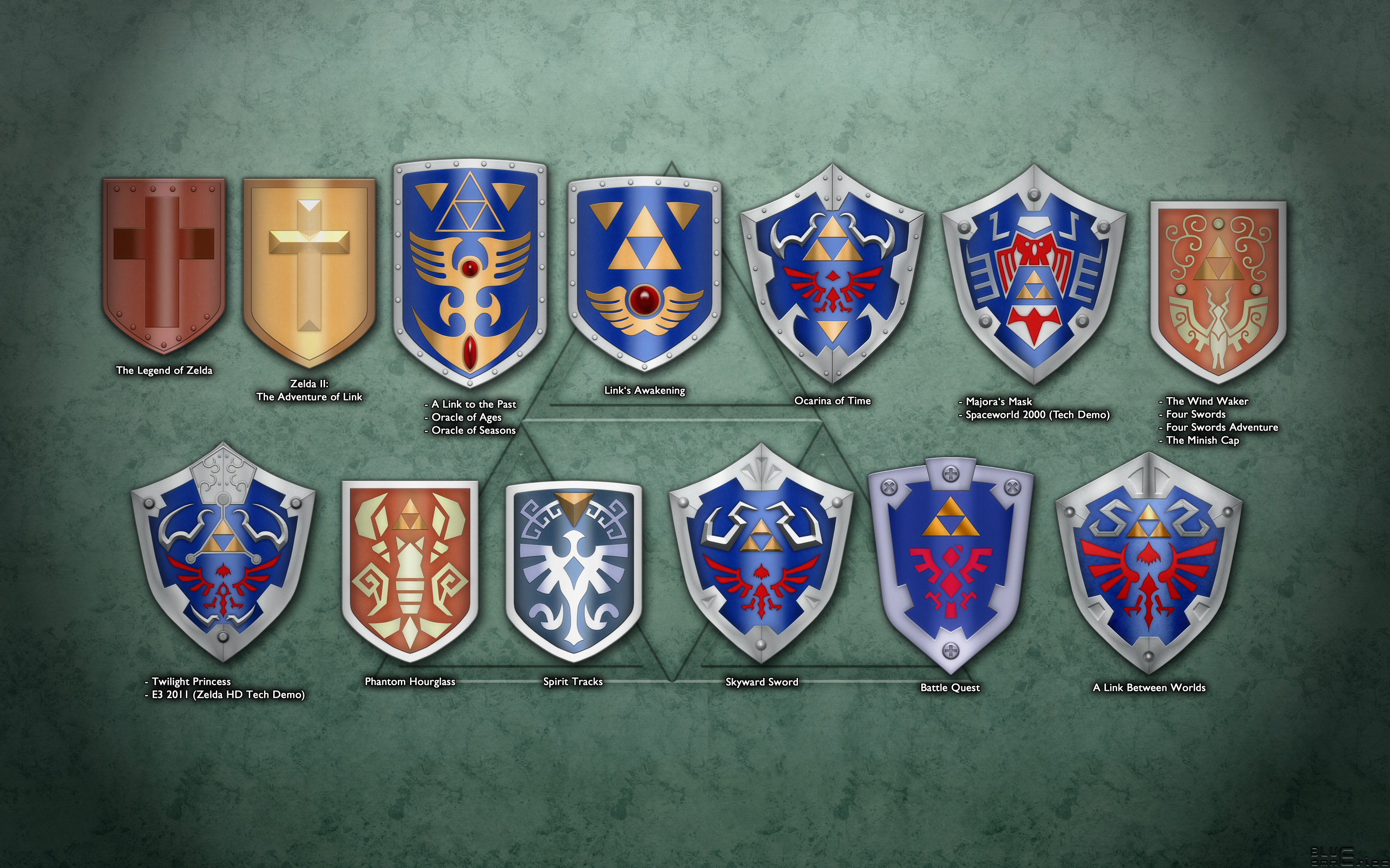 3200x2000 ... Evolution of Link's Shield Wallpaper by BLUEamnesiac