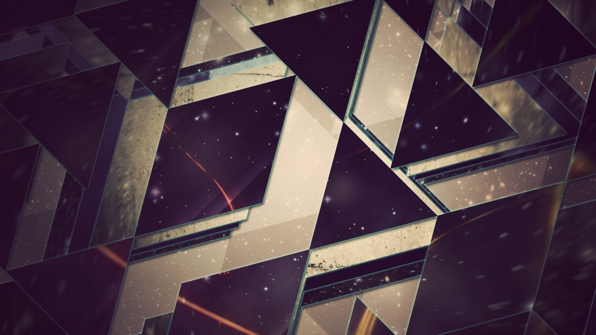 1920x1080 Preview wallpaper triangles, background, light 