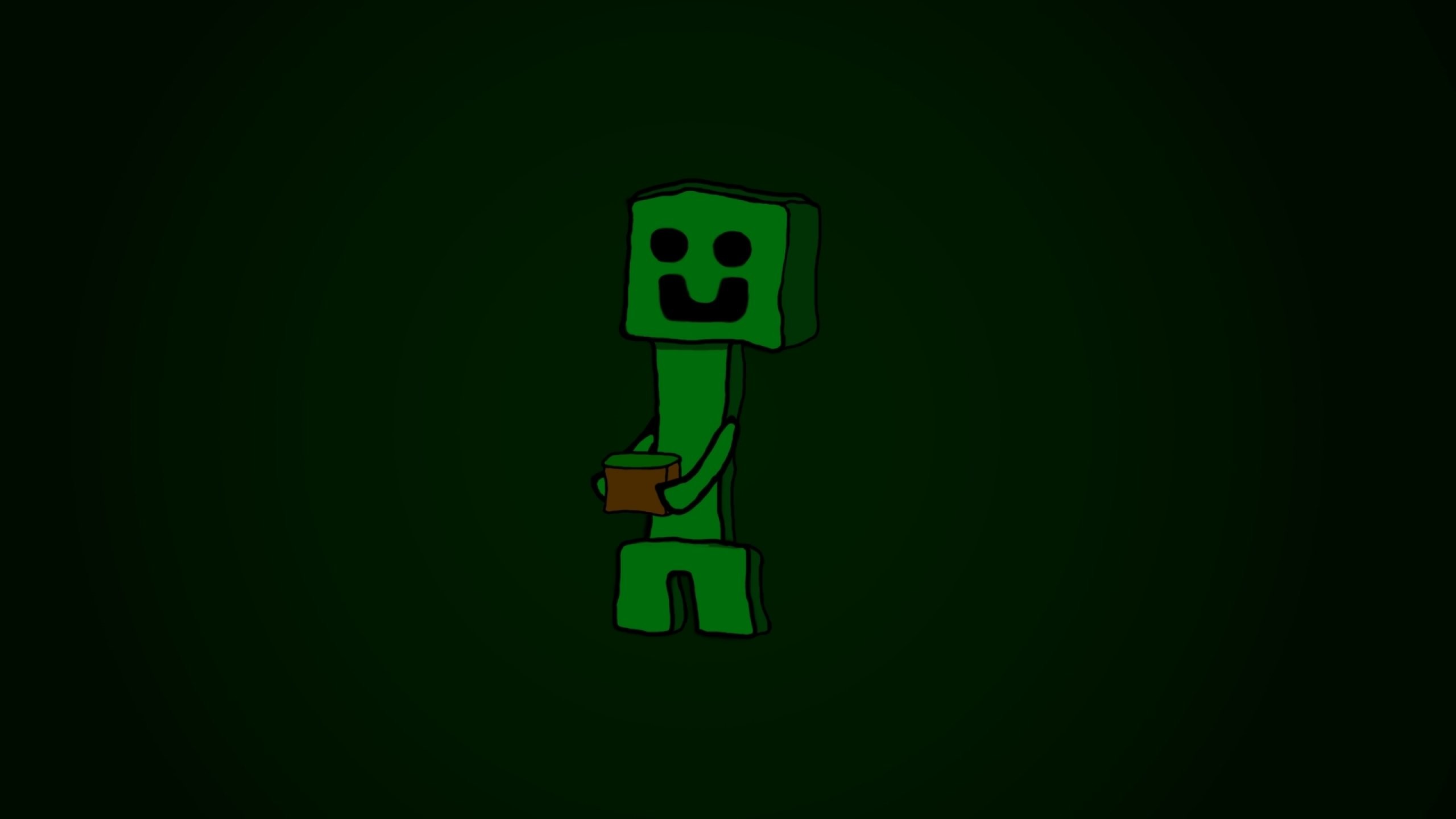 2560x1440 wallpaper.wiki--Minecraft-Creeper-Iphone-Image-PIC-