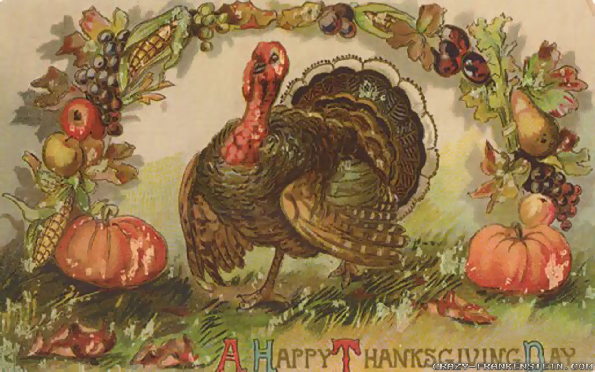 1920x1200 Happy Thanksgiving Day wallpapers - Crazy Frankenstein.