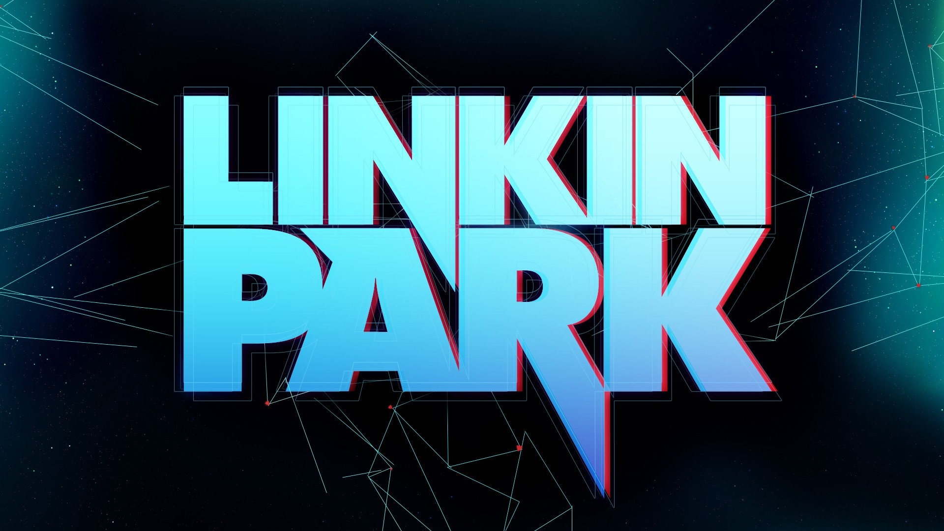 1920x1080 Preview wallpaper linkin park, letters, font, stars, space 