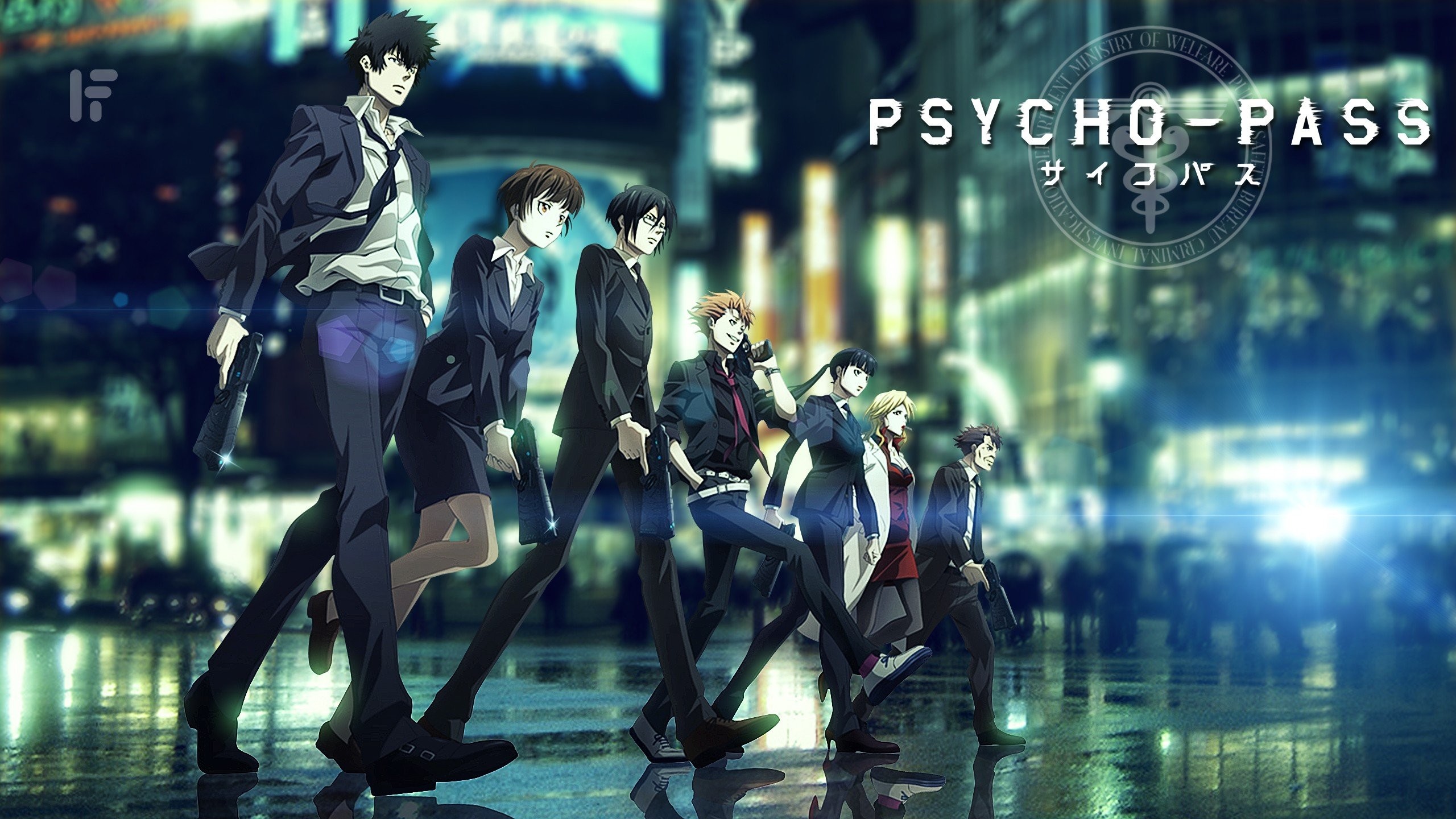 2560x1440 Psycho-Pass Shinya Kogami Tsunemori Akane Anime 124973