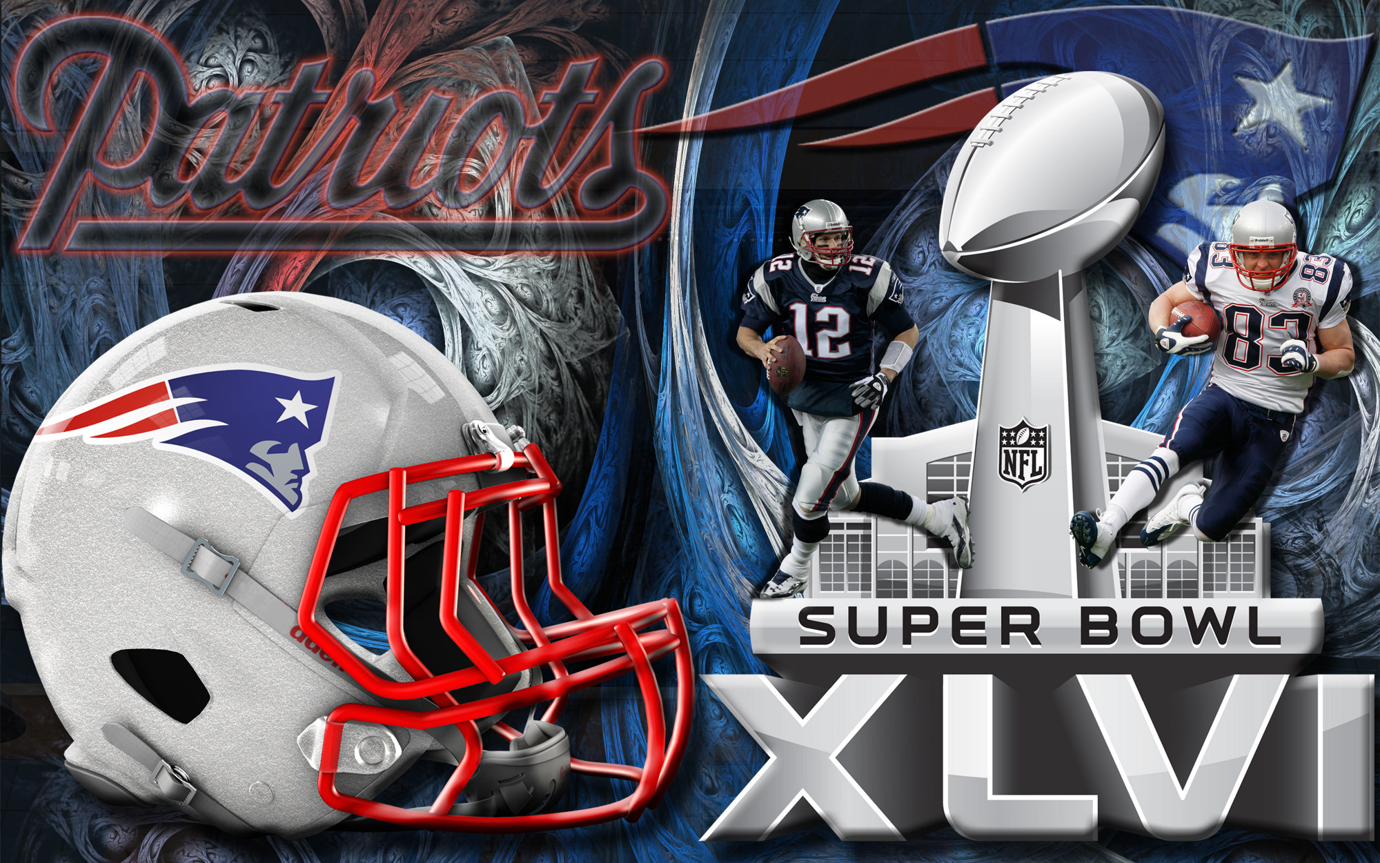 2000x1251 ... 16x10 Widescreen New England Patriots Super Bowl XLVI Wallpaper ...