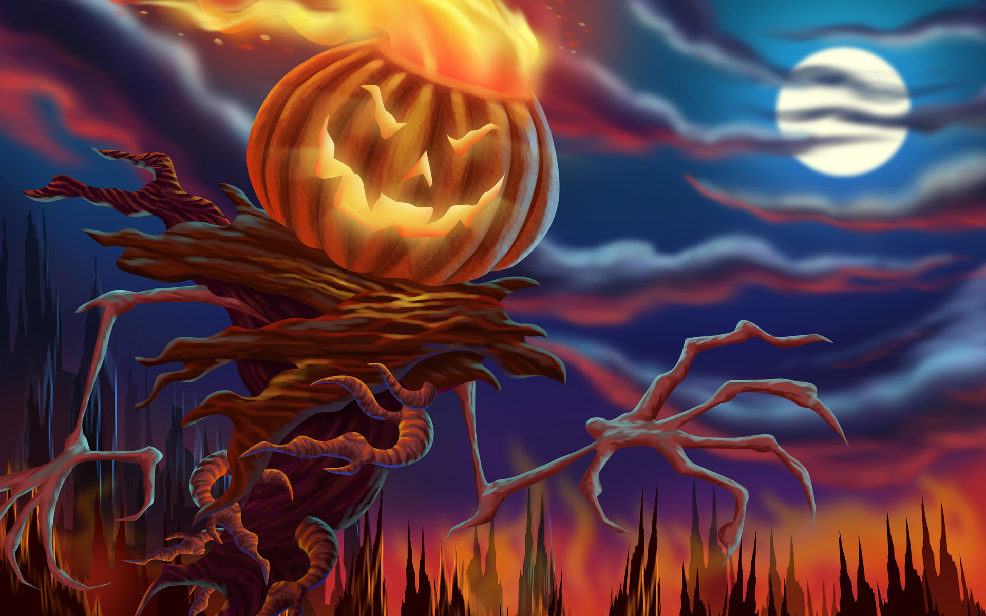 Scary Halloween Wallpaper HD (68+ images)