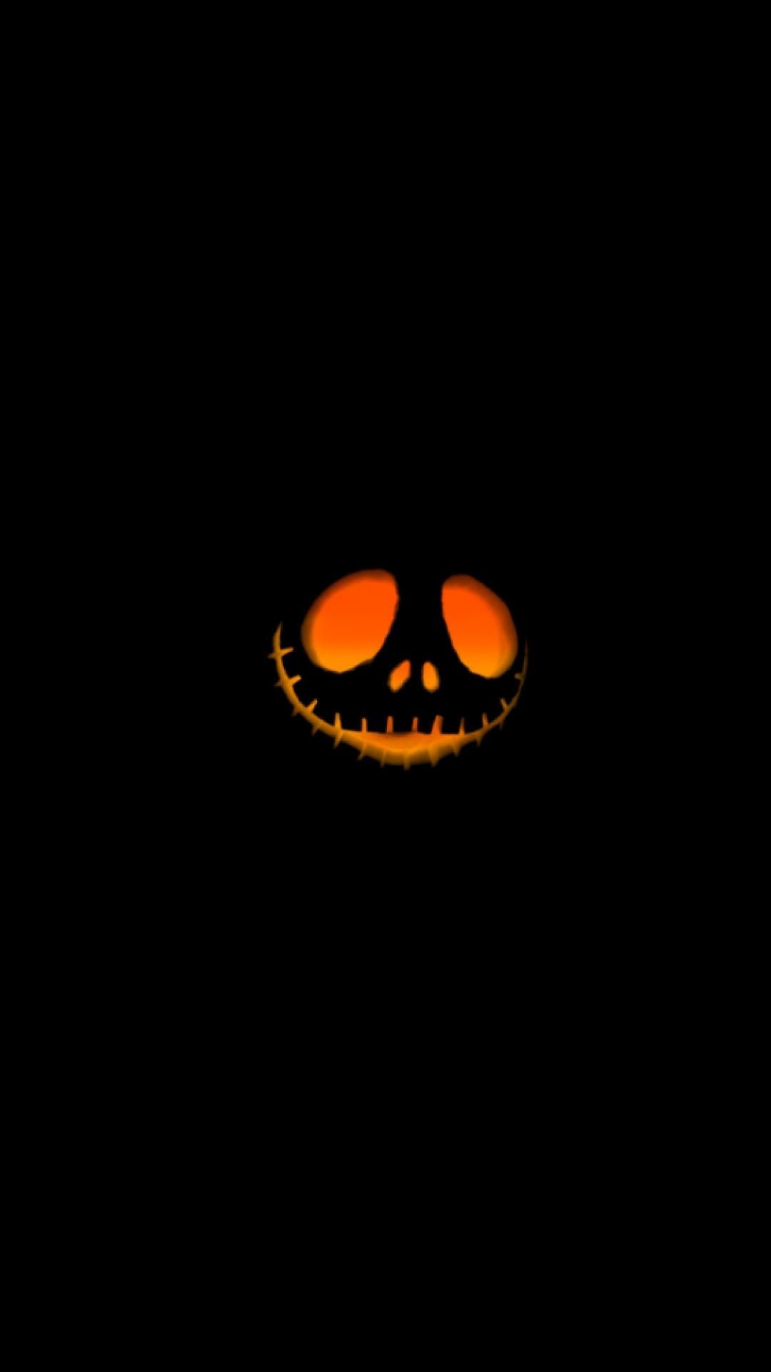 1080x1920 Black-wallpapers-for-android--jack-o-lantern.