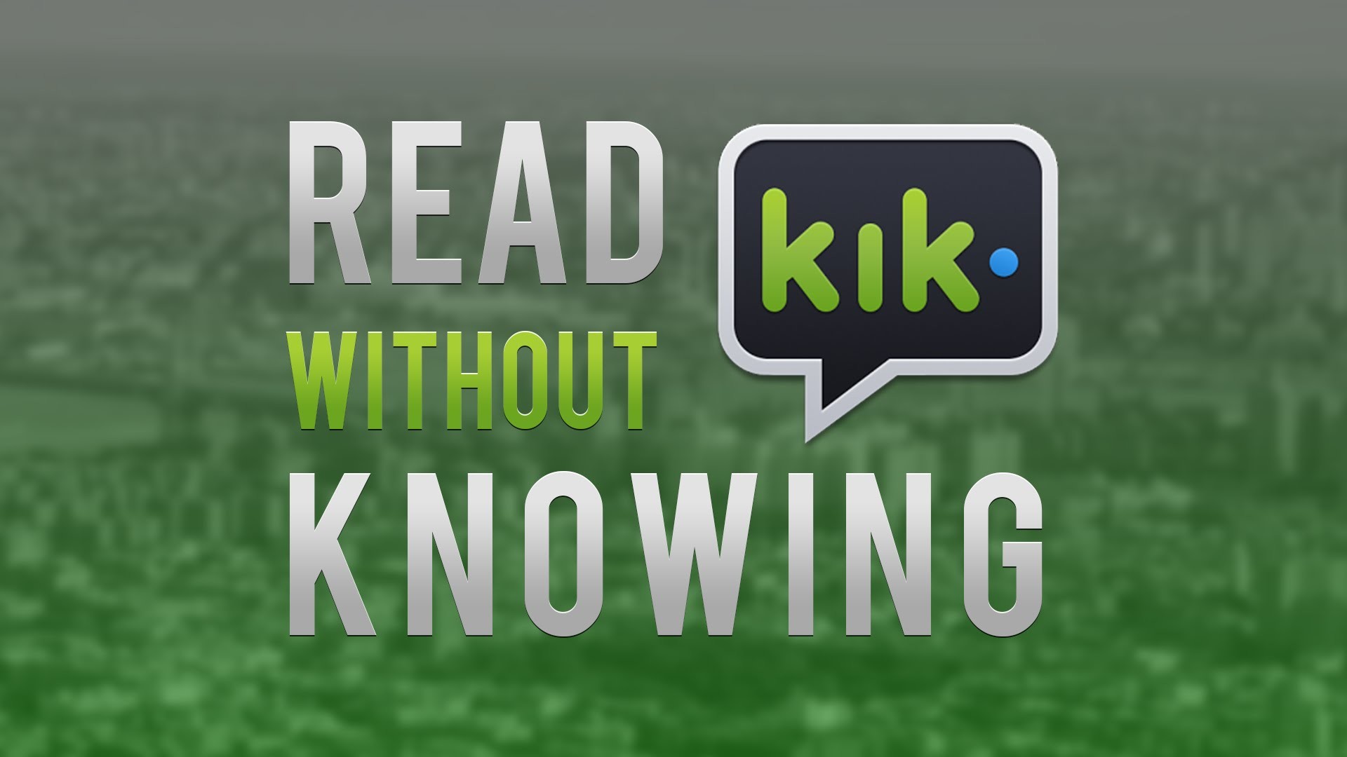 1920x1080 How To Read a Message on Kik Without Them Person Knowing! (NO JAILBREAK) -  YouTube