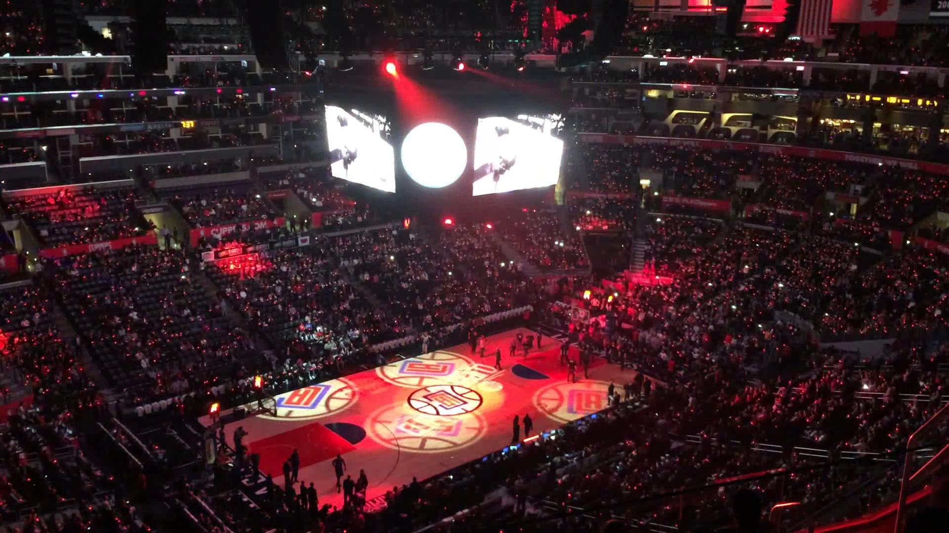 1920x1080 LA Clippers Team Announcement + Light Show @ Staples Center Los Angeles