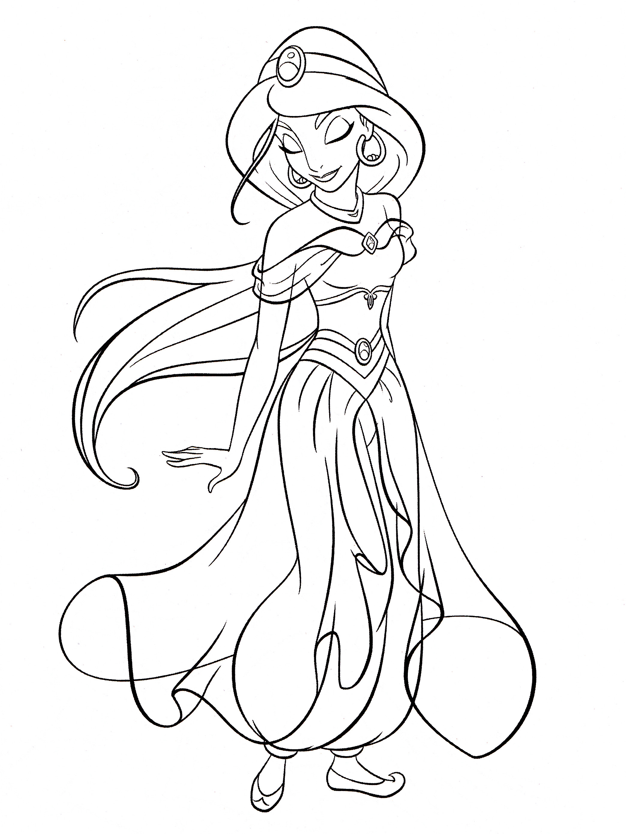 2086x2775 Full Size of Coloring Pages: Walt Disneys Images Coloring Pages Princess  Jasmine: ...