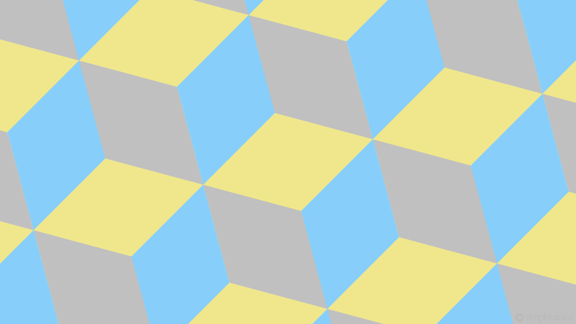 1920x1080 wallpaper blue grey yellow 3d cubes khaki silver light sky blue #f0e68c  #c0c0c0 #