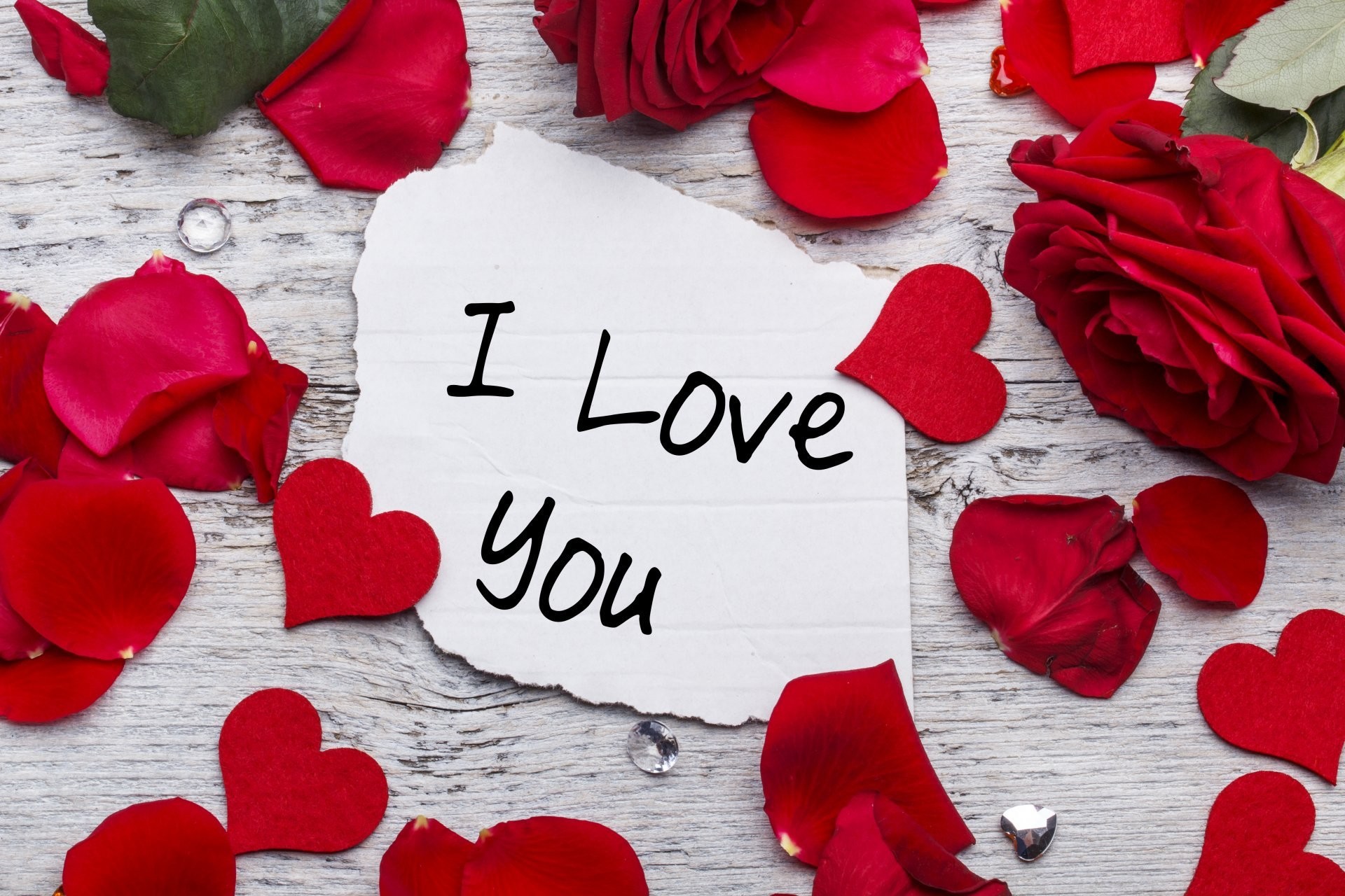 1920x1280 valentine's day love heart romantic i love you roses petals
