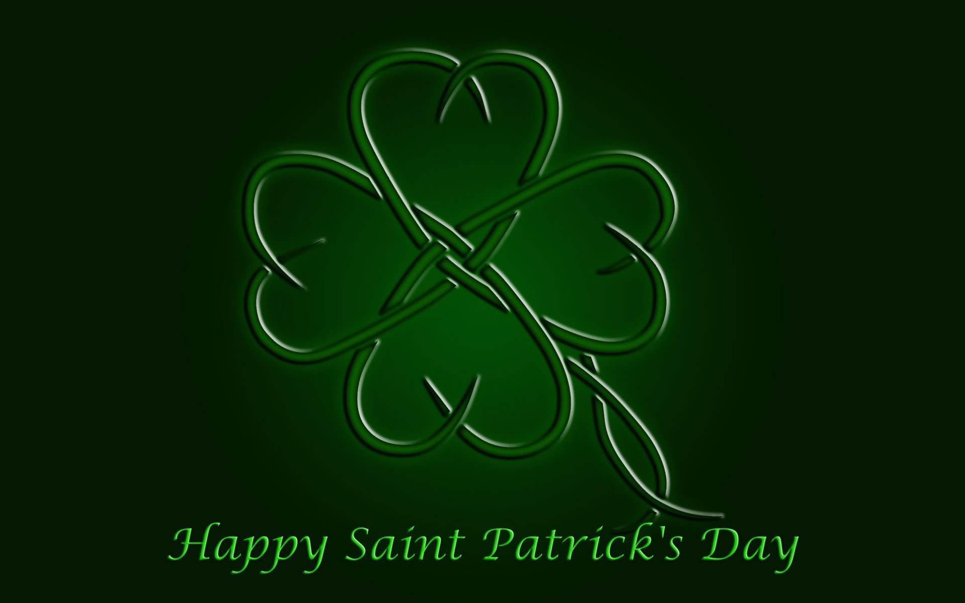 1920x1200 Happy Saint Patrick's Day Shamrock Leaf HD Wallpaper
