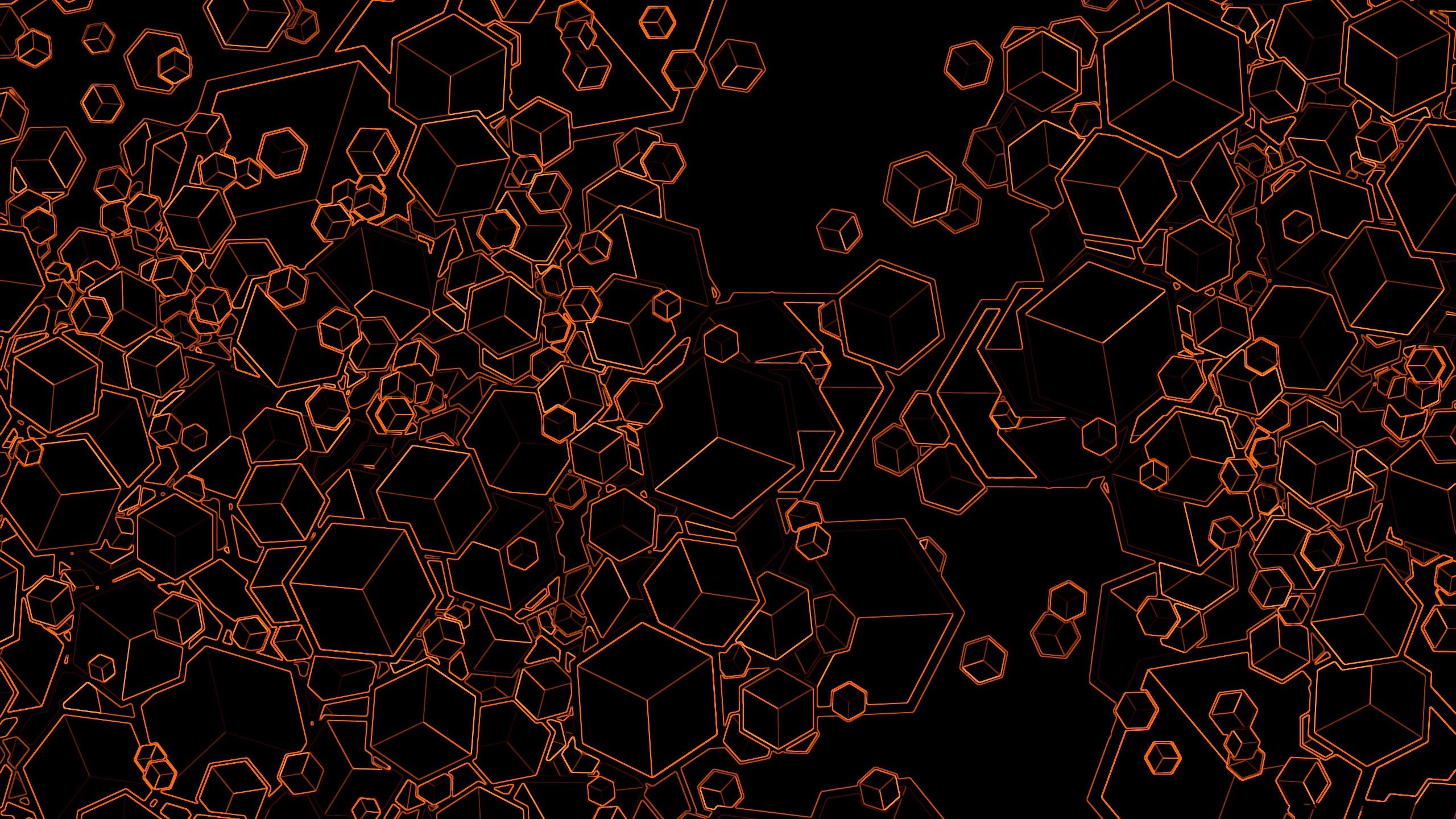 2560x1440 Black and Orange Desktop Background.