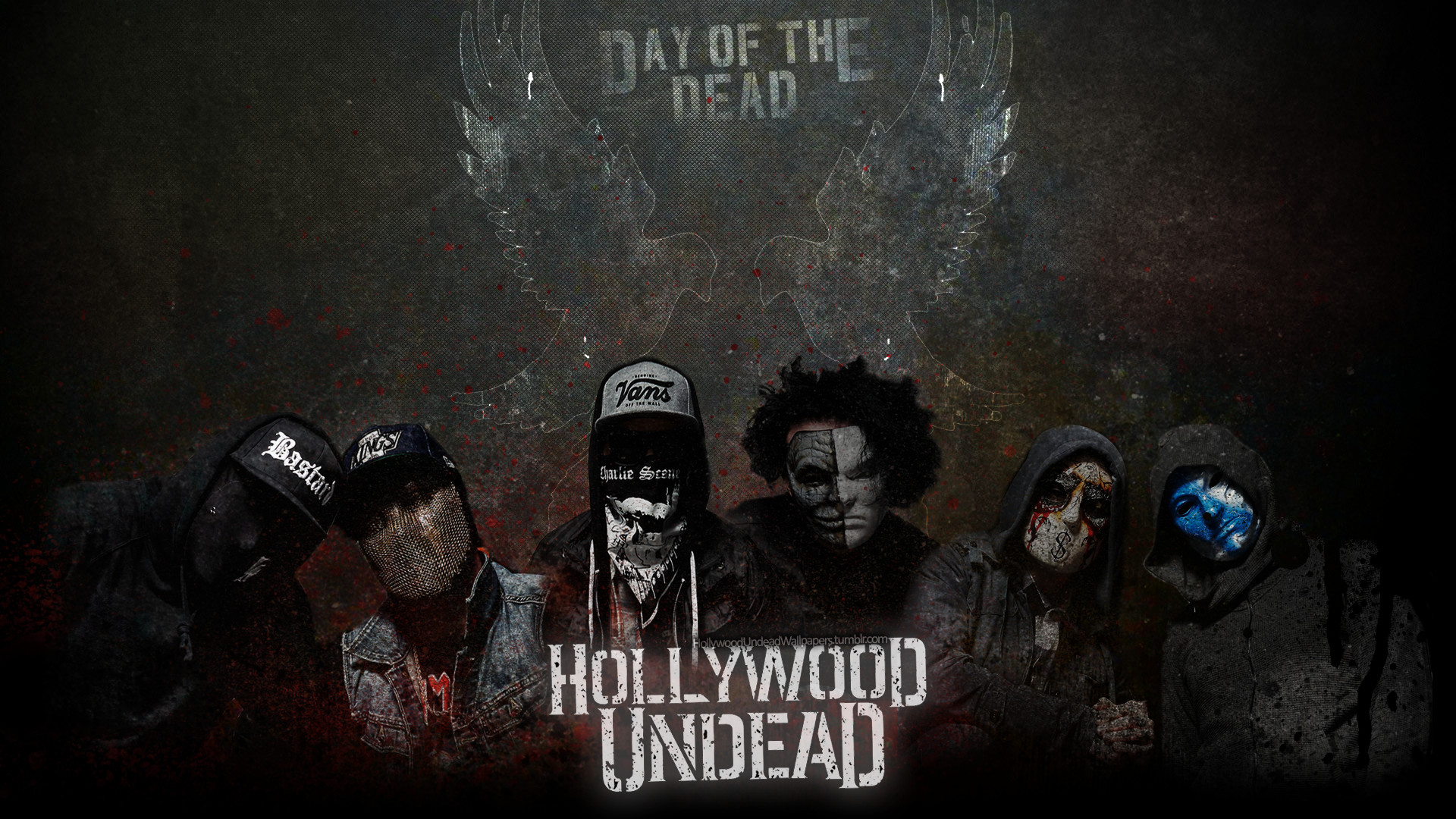 1920x1080 ... Hollywood Undead - Day of the Dead WP (NEW MASKS)! by emirulug
