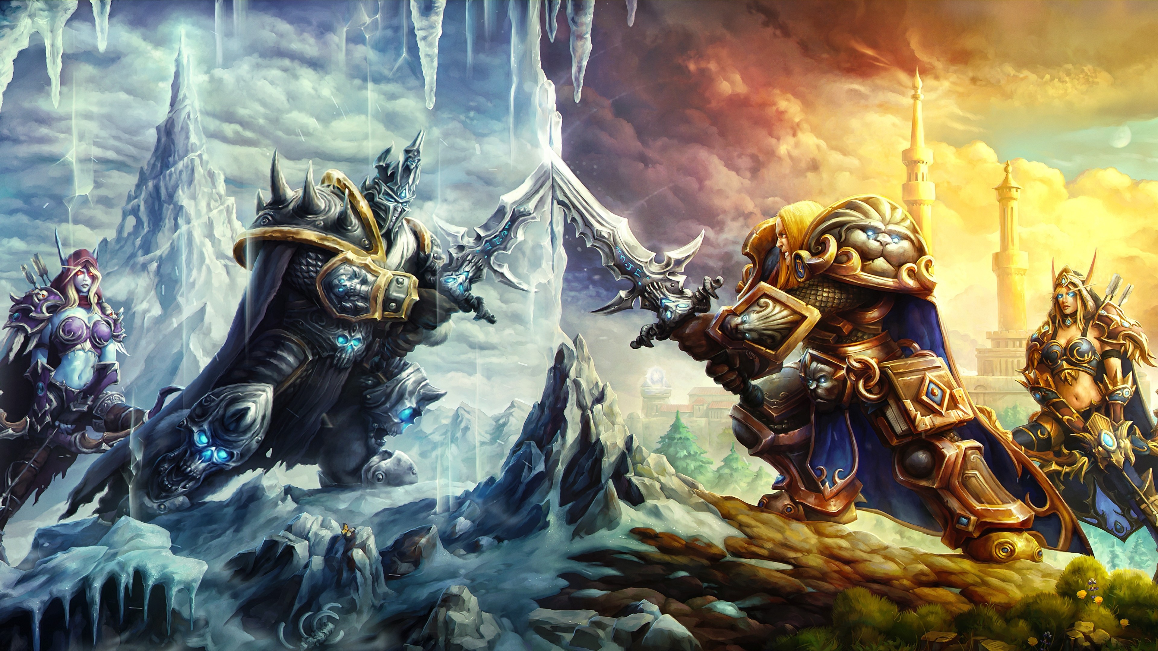 3840x2160 Heroes Of The Storm Battle Of Arthas And Sylvanas