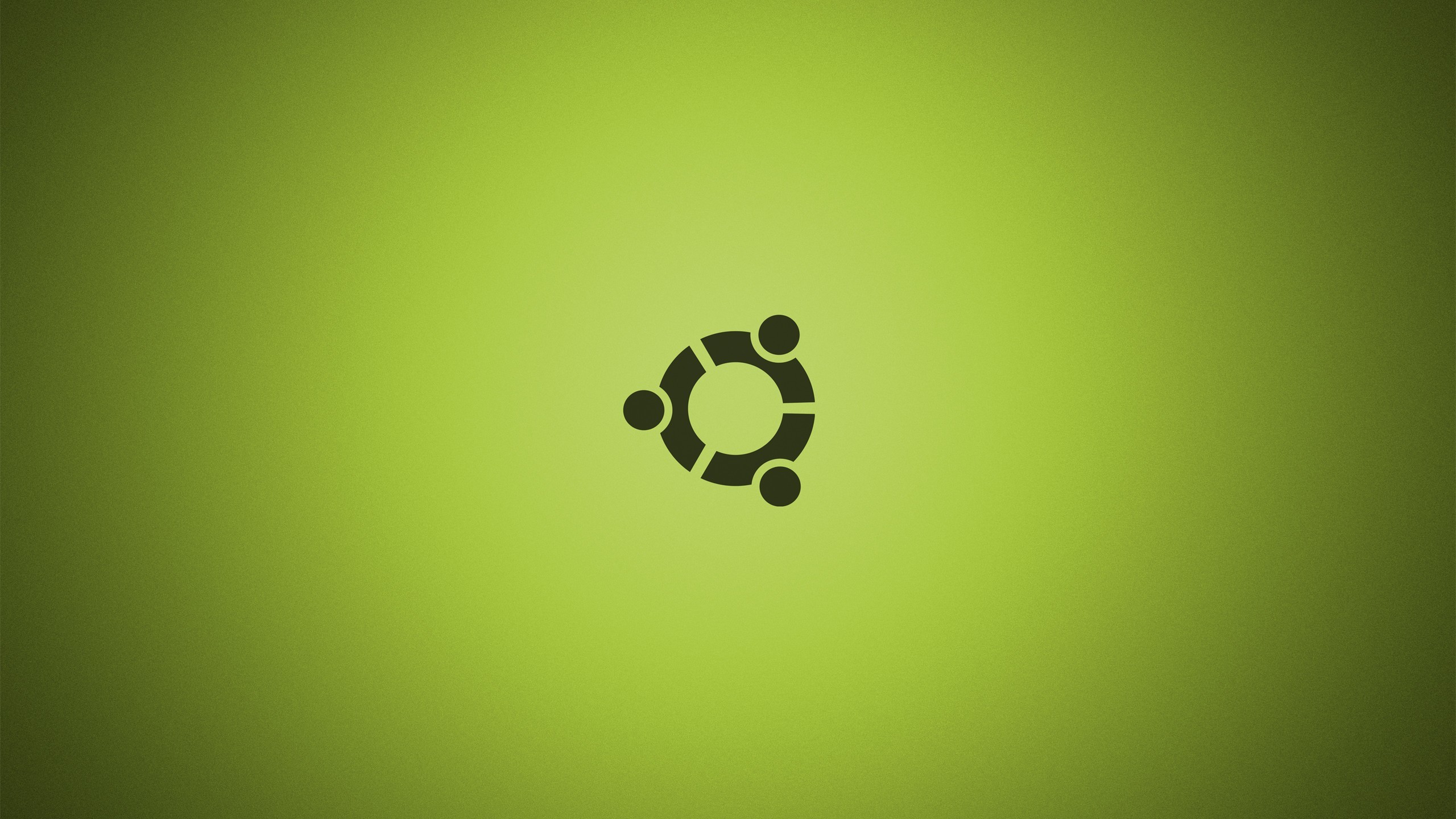 2560x1440 Green Ubuntu Wallpaper. 